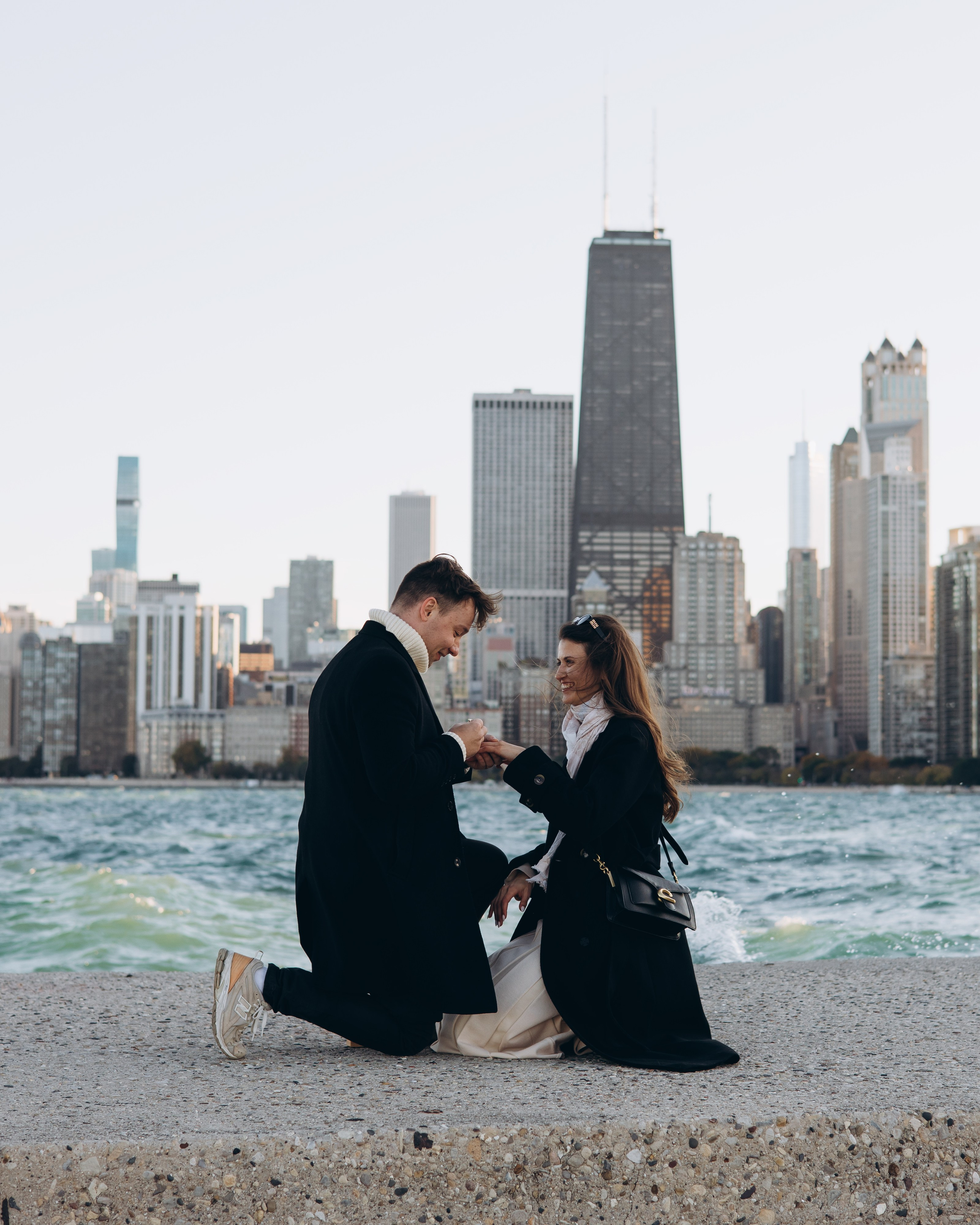 North Lake Shore Proposal — Chicago Photographer — Margarita Chudinova