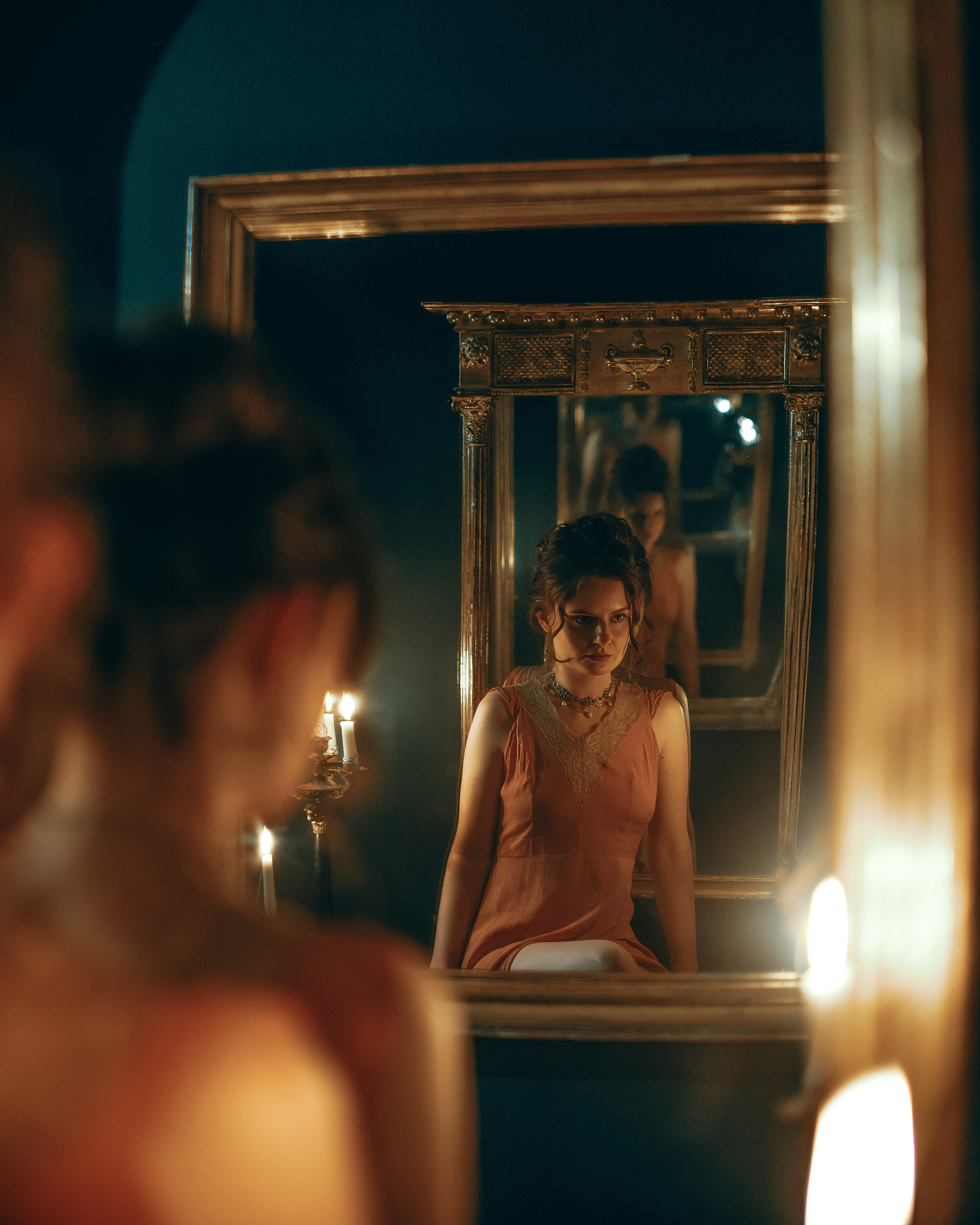 Candlelit Regency Portrait Session in London | Moth and Moss
