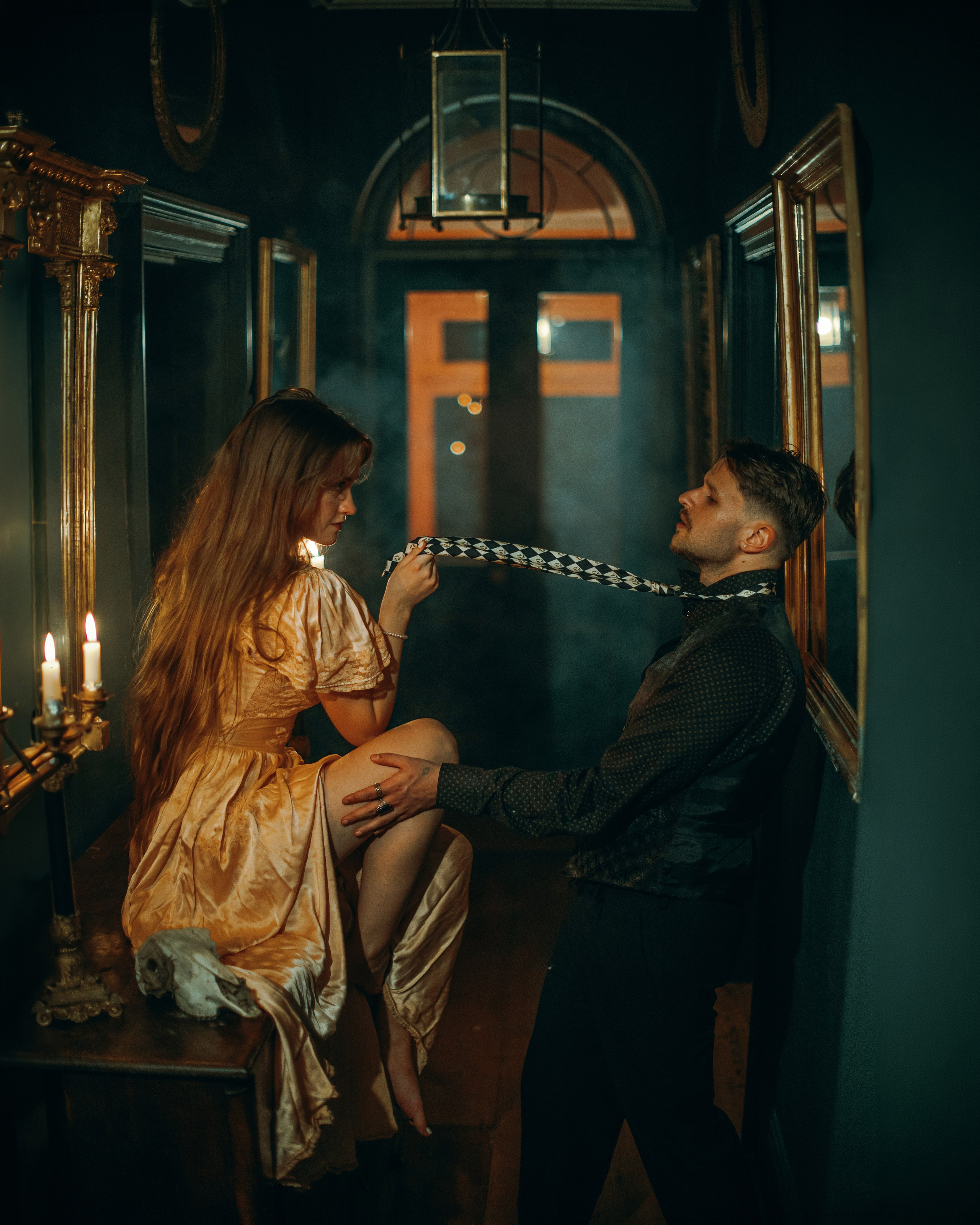 Candlelit Regency Portrait Session in London | Moth and Moss