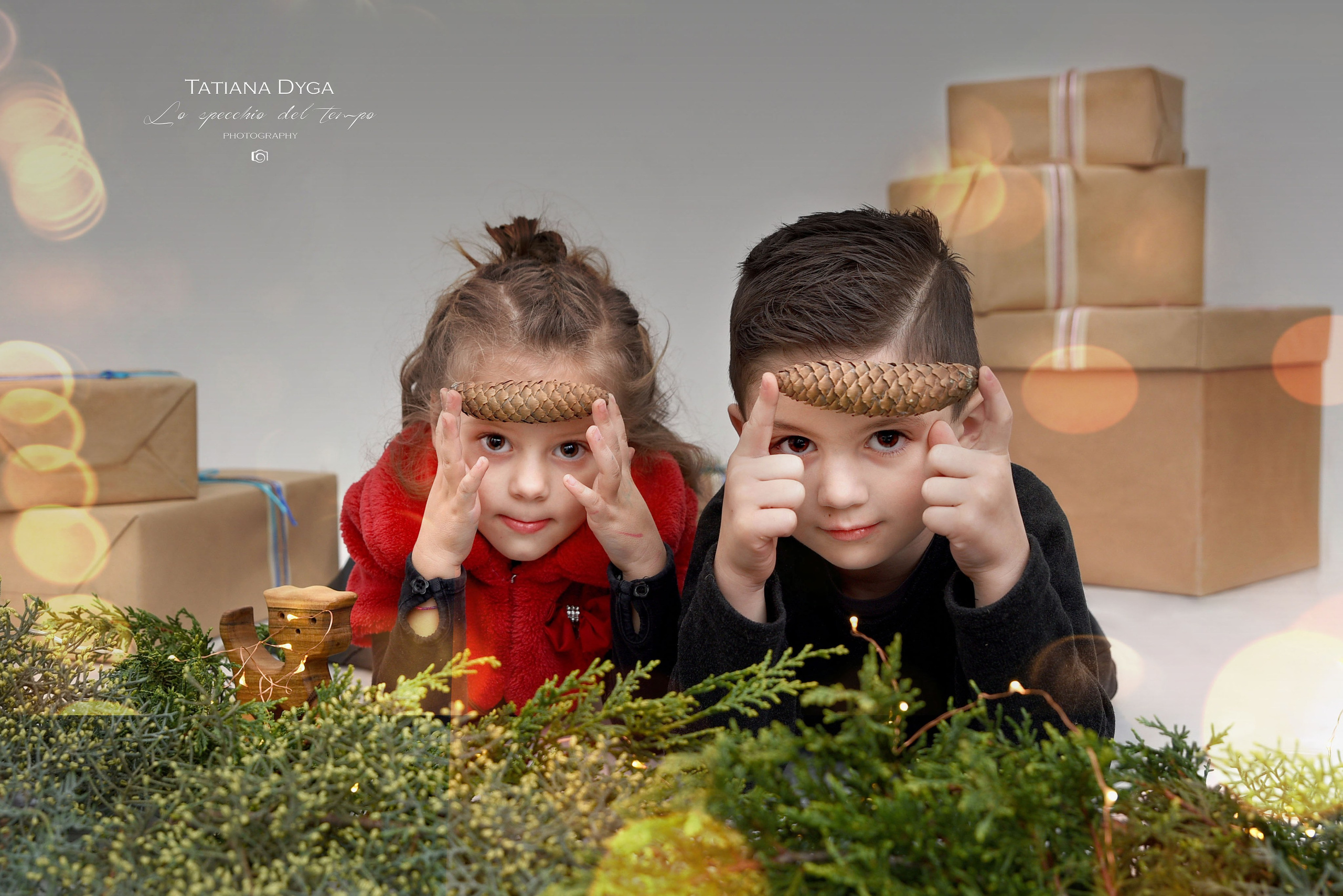 Mini sessioni «Cartolina di Natale». Lo specchio del tempo photography