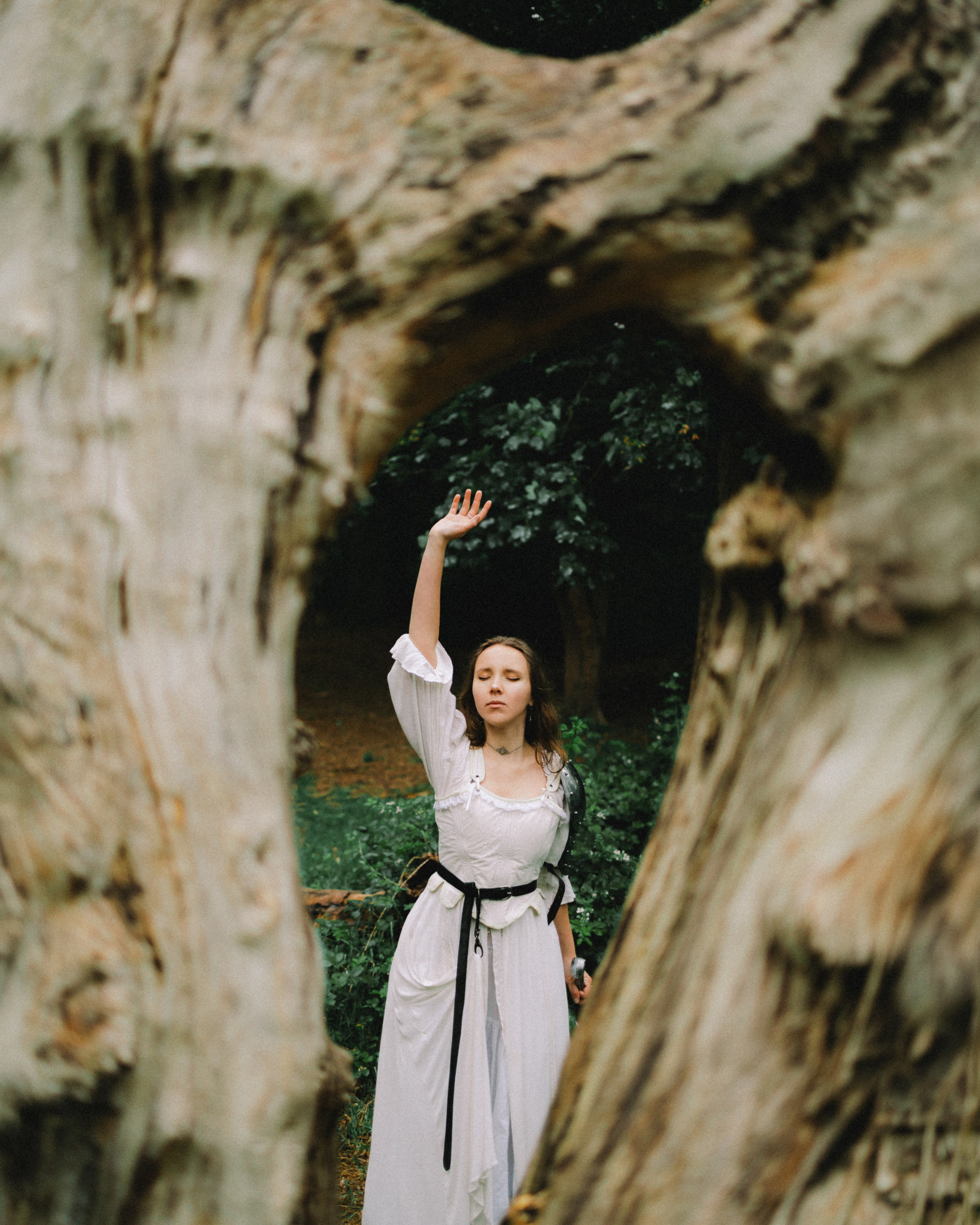 Moody Forest Princess Warrior Photoshoot. Moth & Moss Photography