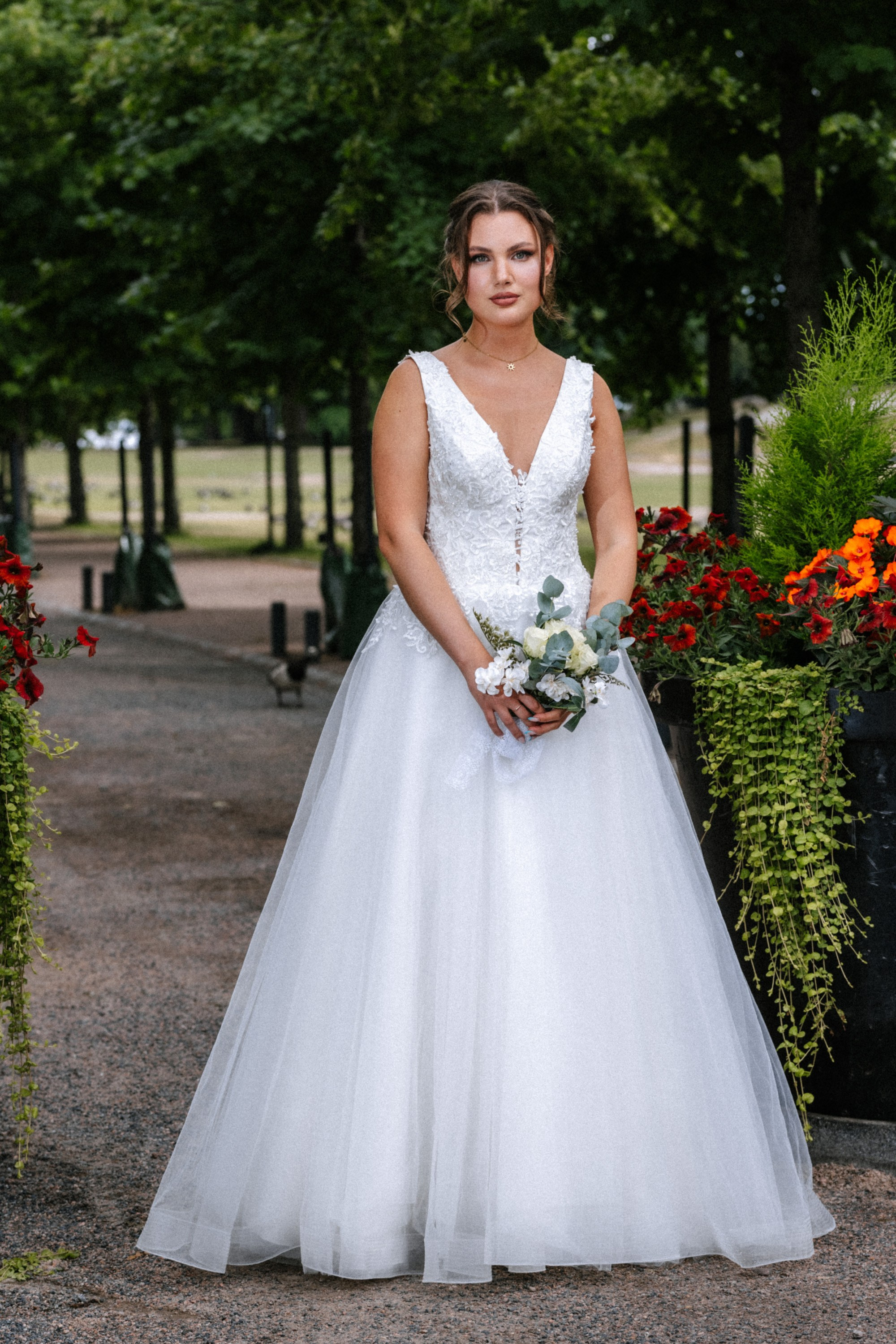 Häätarina Kaivopuistossa. Valokuvaaja Lahti, Helsinki Elena Salonen