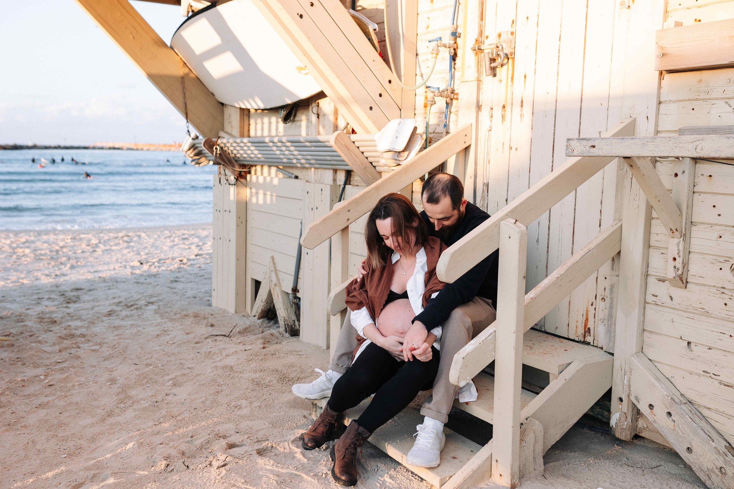 WINTER, PREGNANCY PHOTOSESSION (TEL AVIV). PHOTOGRAPHER IN ISRAEL