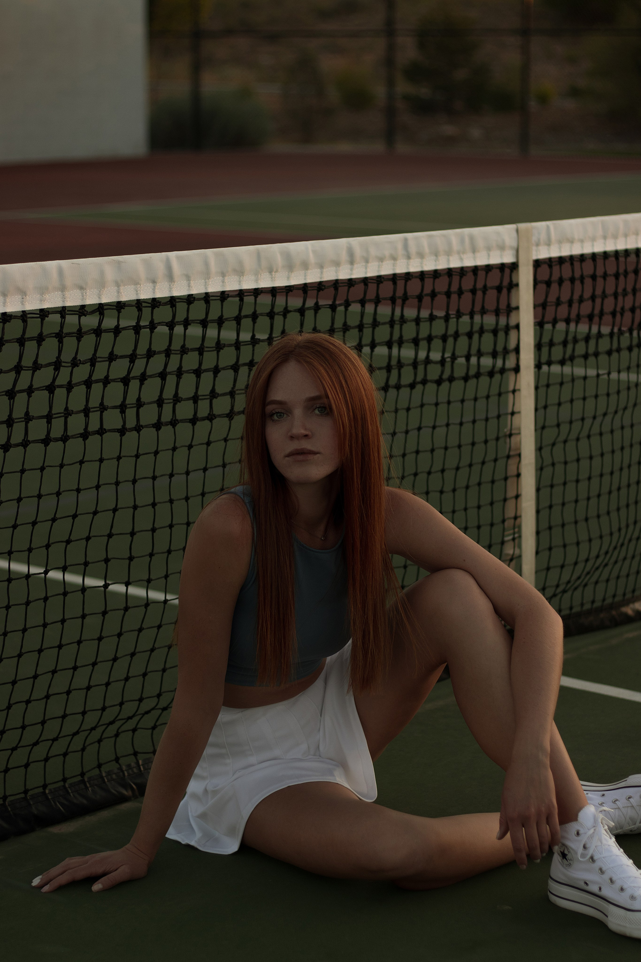 Anhelihha at the tennis court. Portrait and couples photographer in Florida, Valeriia Honcharova