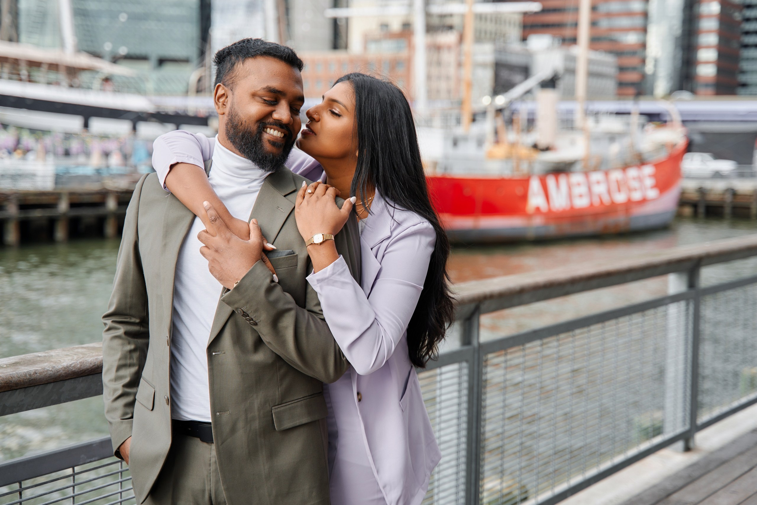 Engagement photo shoot NYC. Professional Wedding and event photographer USA New York
