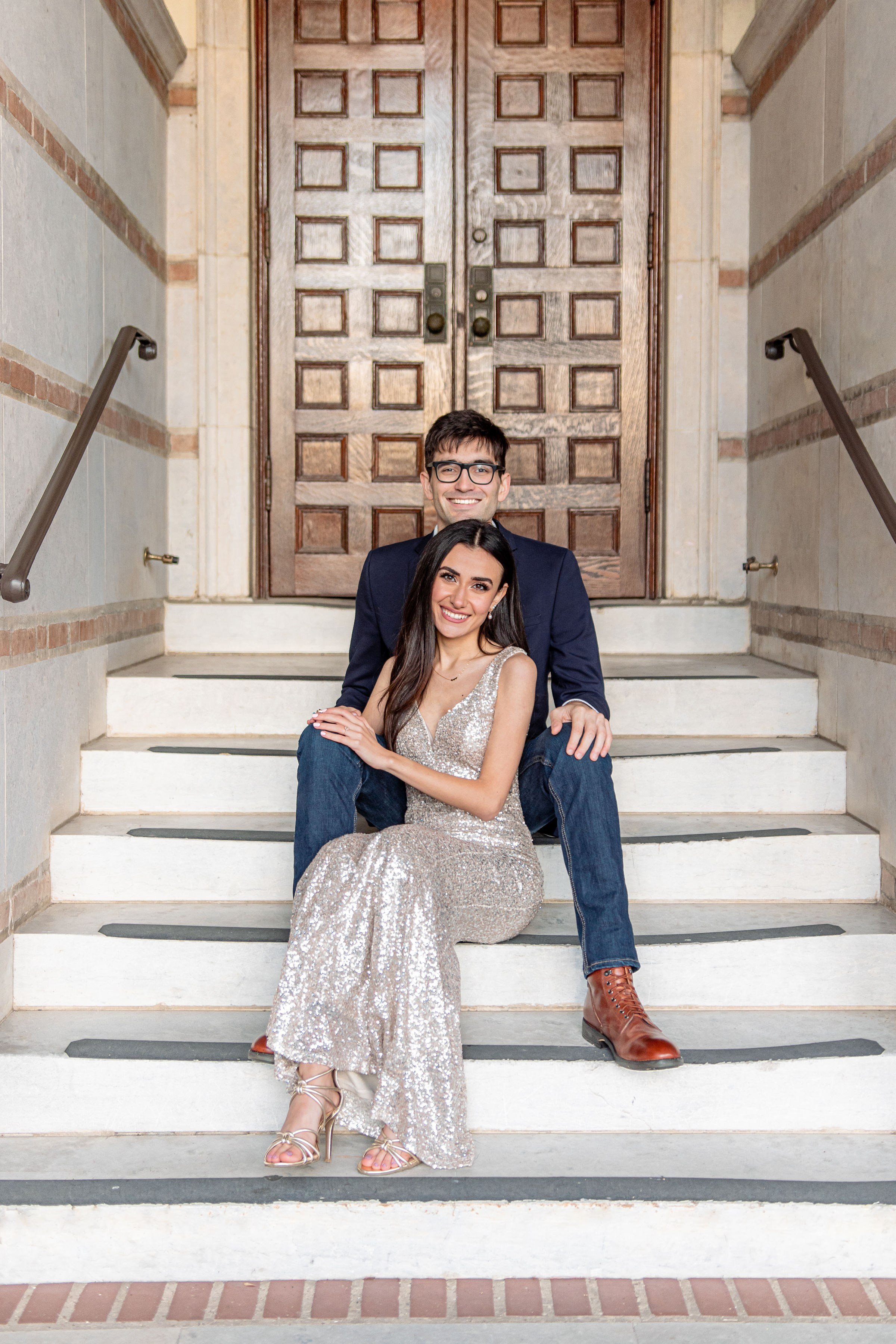 Nikkie and Sebastian's engagement photoshoot at Rice University