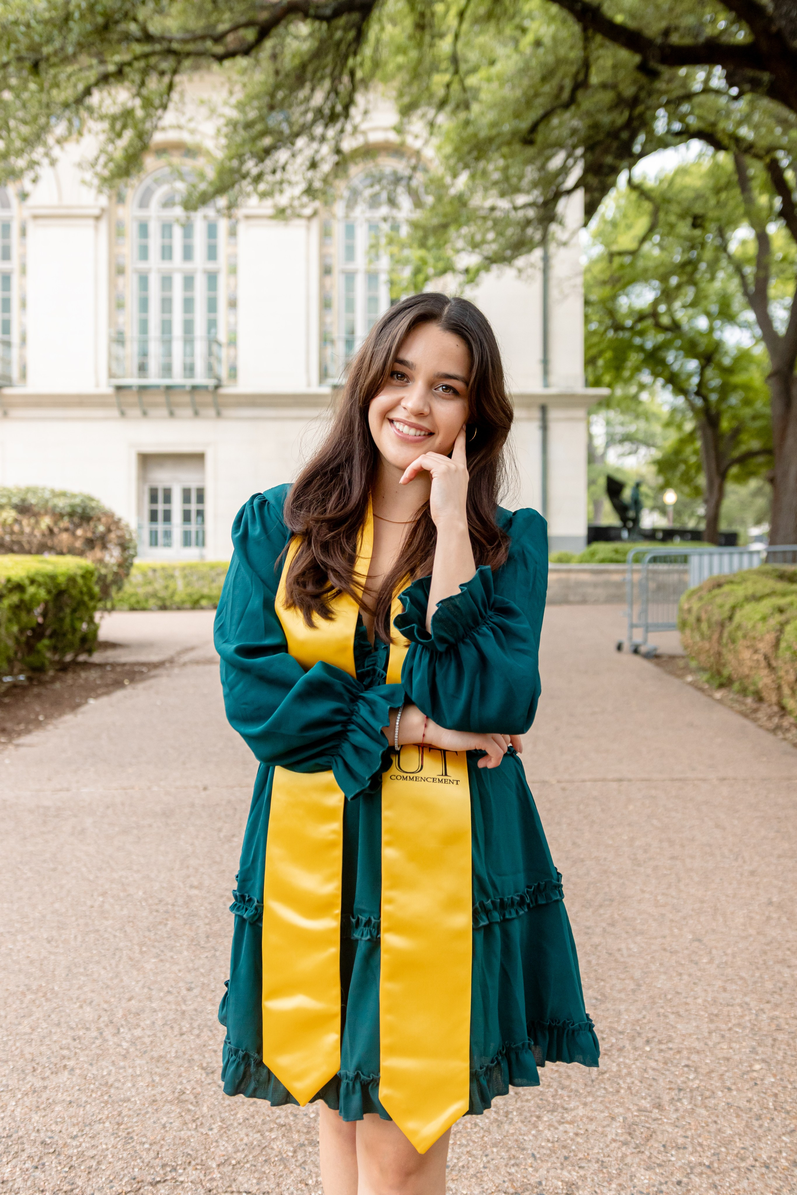 Monica’s graduation photoshoot at the University of Texas Austin
