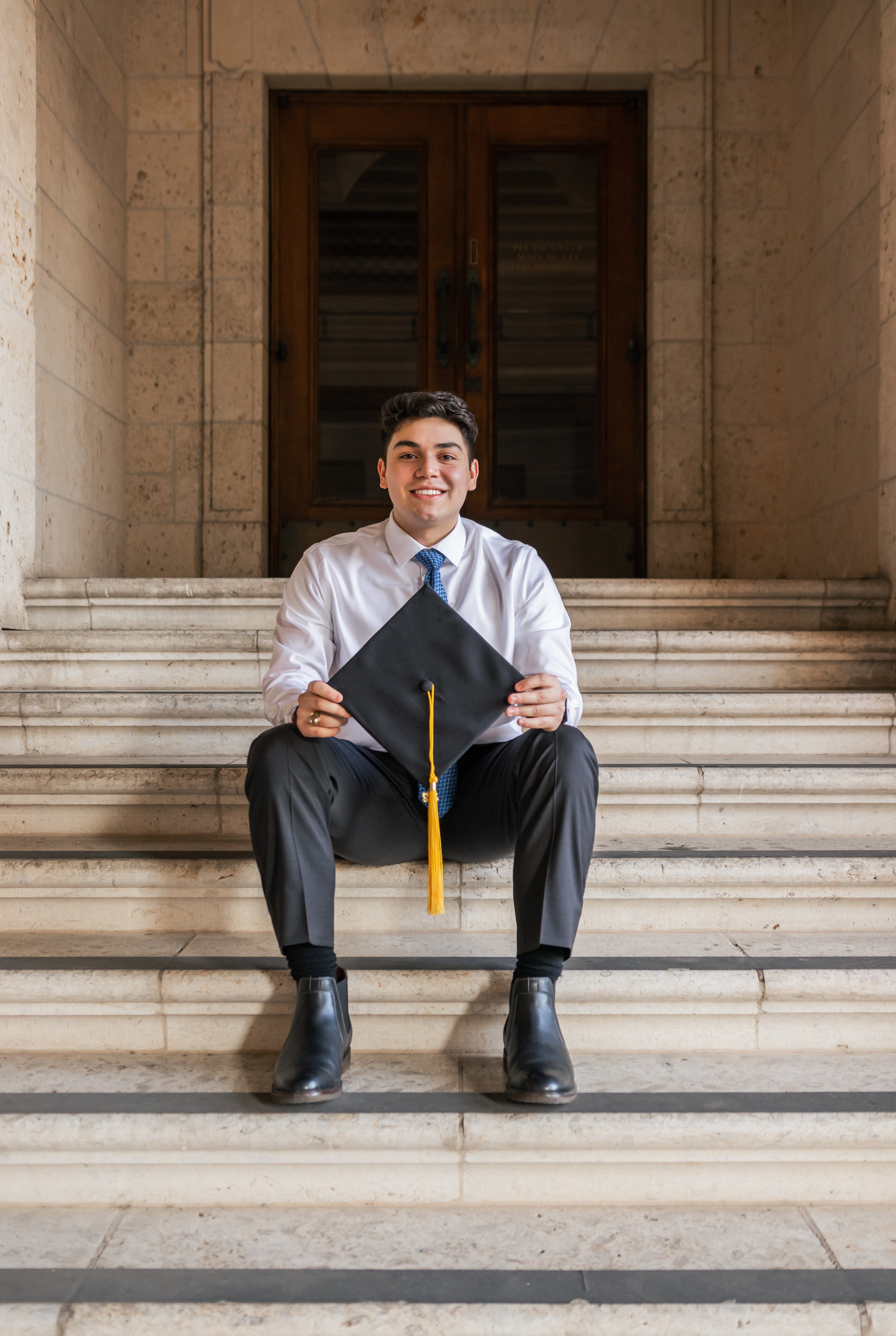 Christopher’s graduation photoshoot at the University of Texas Austin