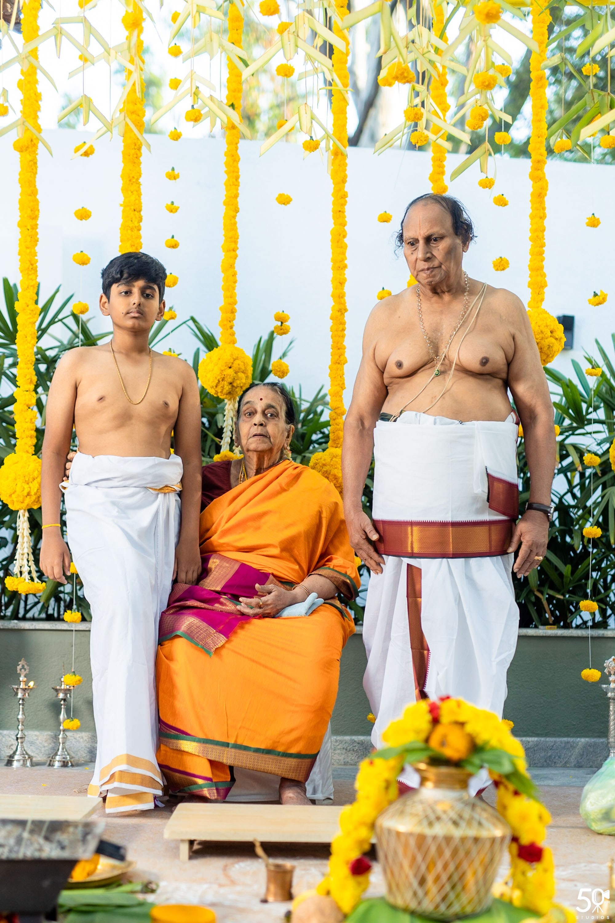 SANJAY AND SAKETH UPANAYANA. 50mm STUDIOS