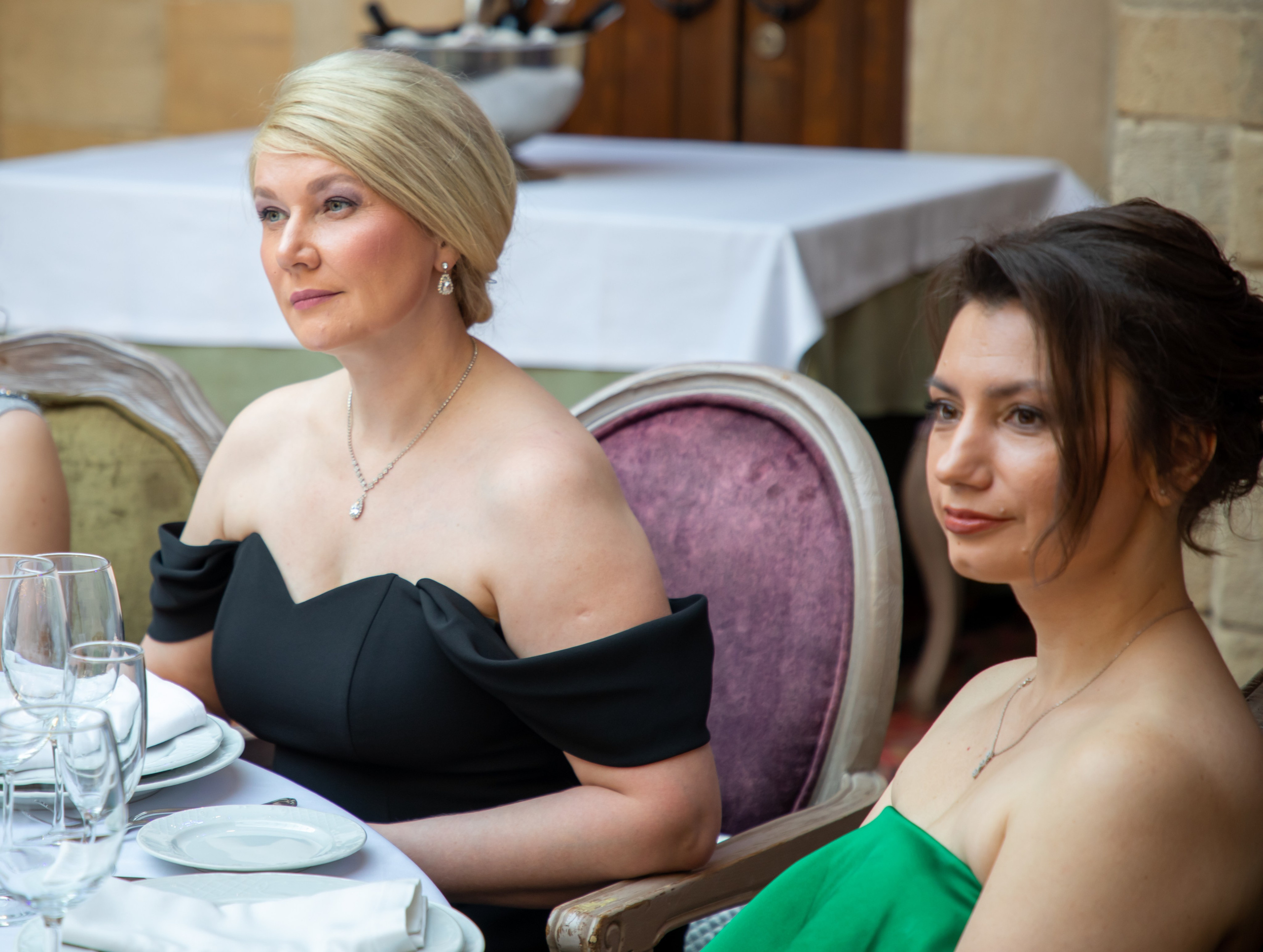 Gala-Dinner with the French Countess, the main etiquette expert Marie de Tilly. Baku Photographer