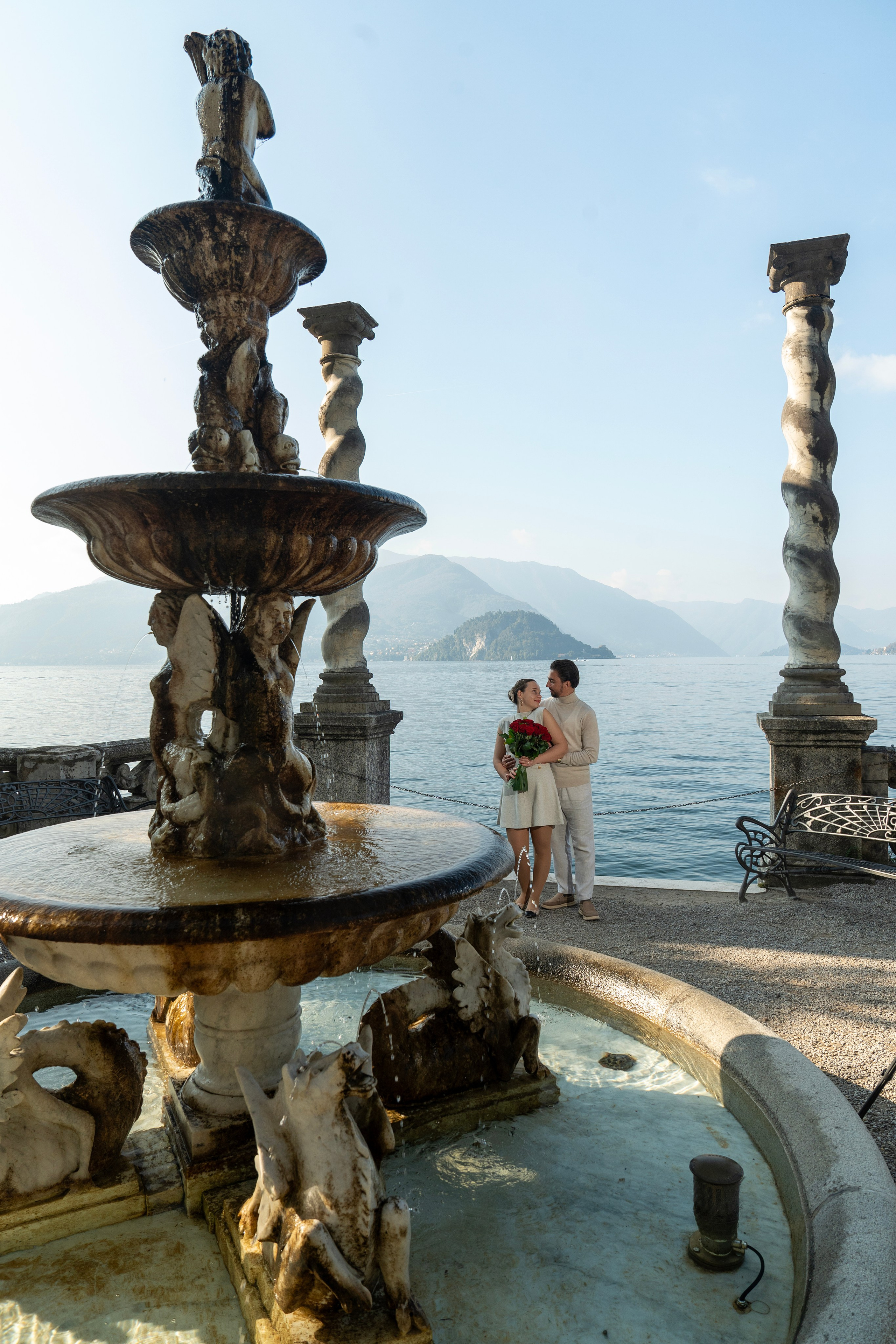 Villa Monastero proposal. Fotografo matrimonio Lago di Como Ferrari Media Production
