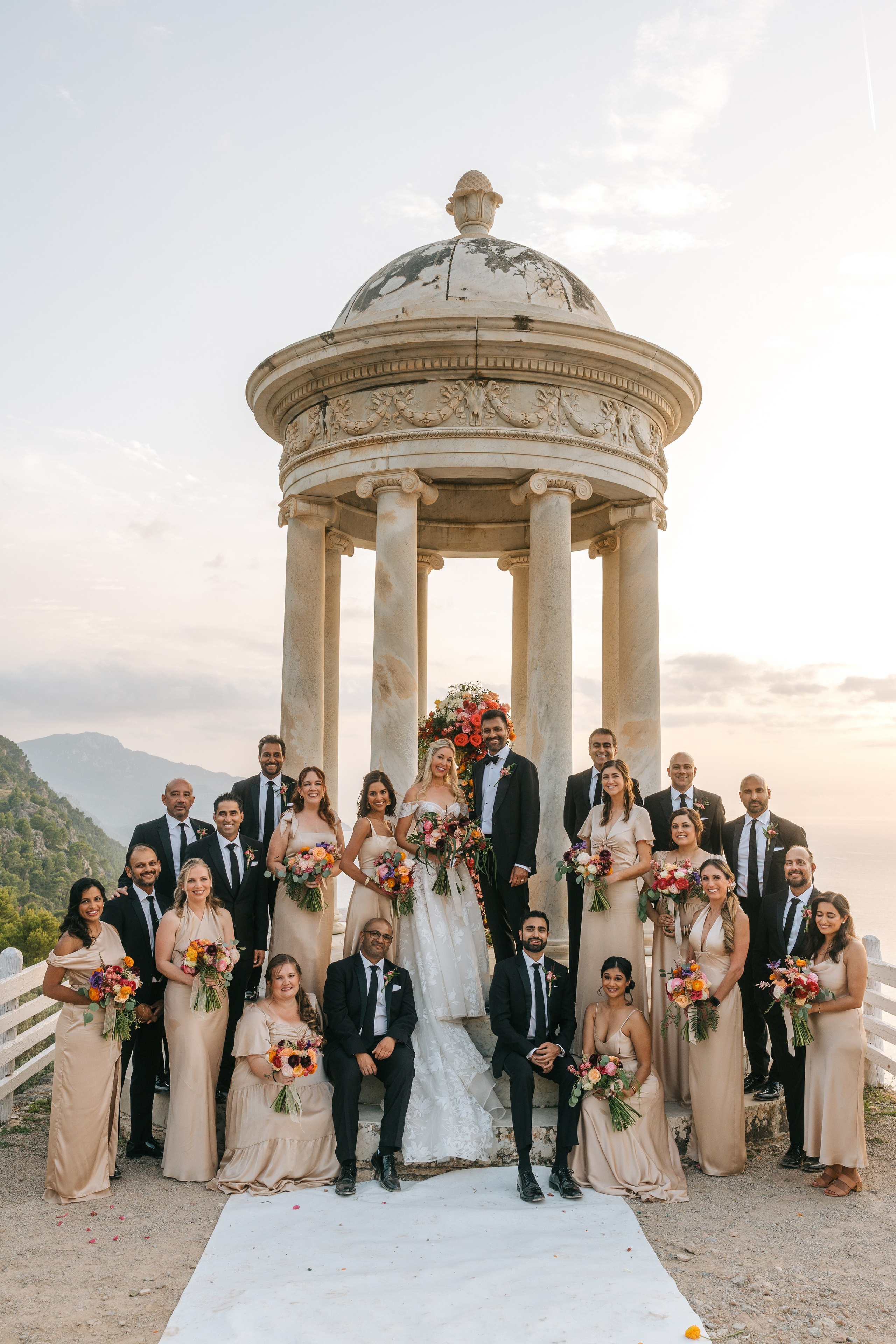 Mallorca venue Son Marroig for this LA Wedding Ceremony. Wedding Celebrant in Mallorca Iban Collin