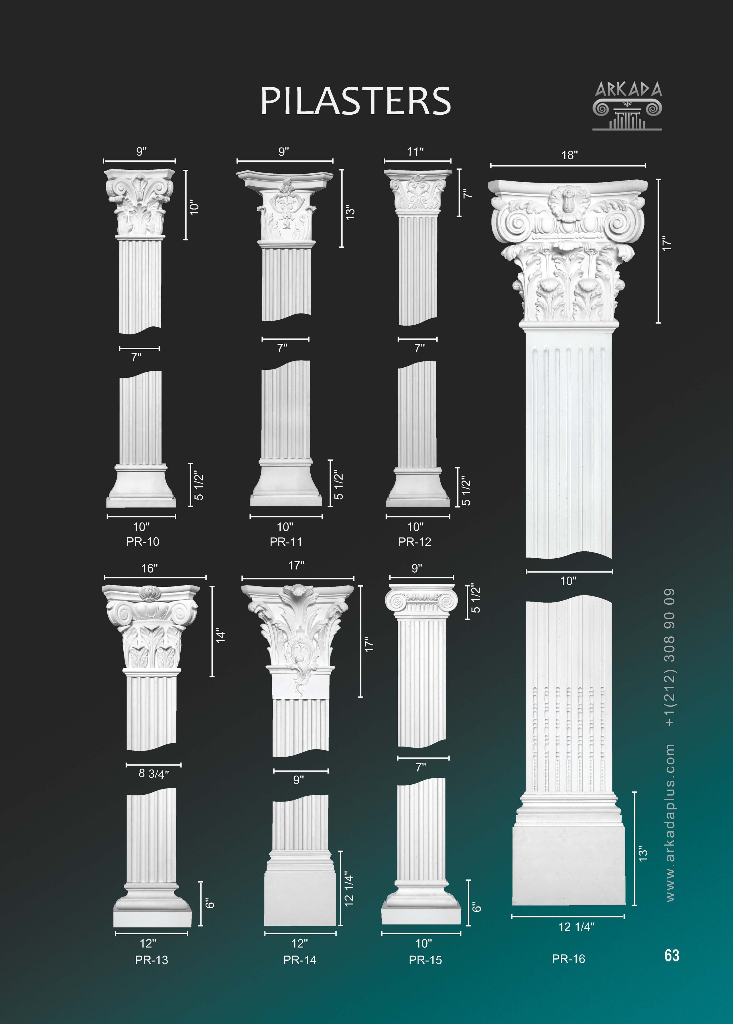 Catalog pages. Plaster molding