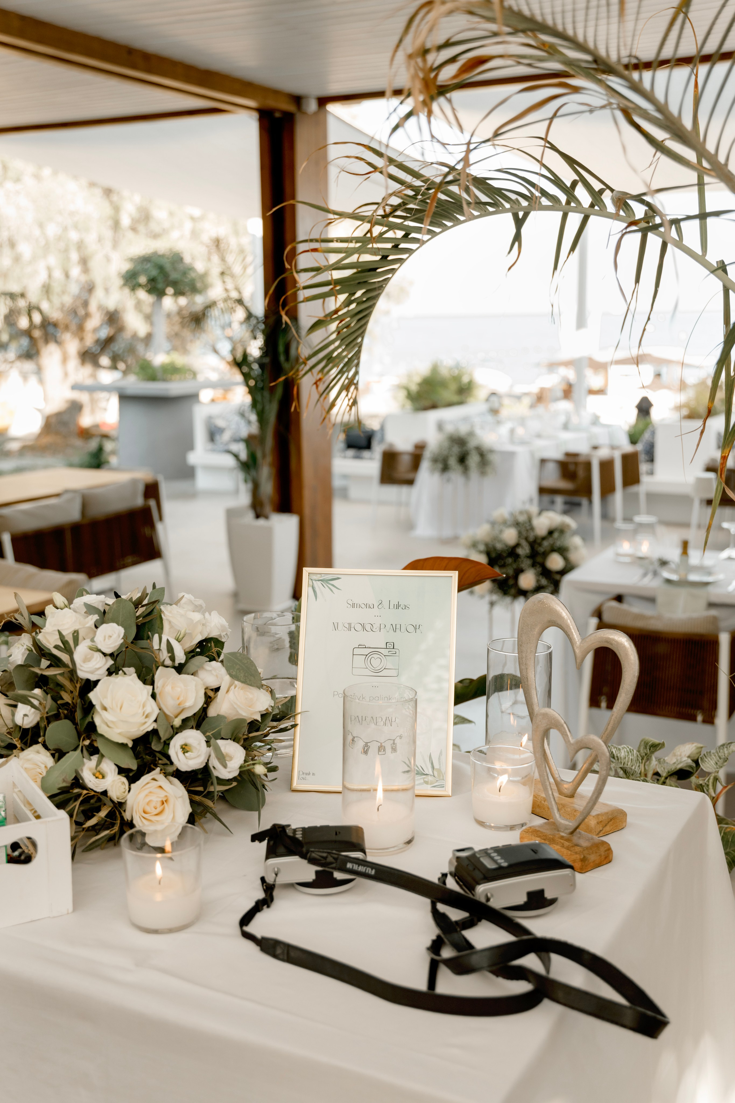 Wedding decoration in a Restaurant Naya, Faliraki Rhodes Greece