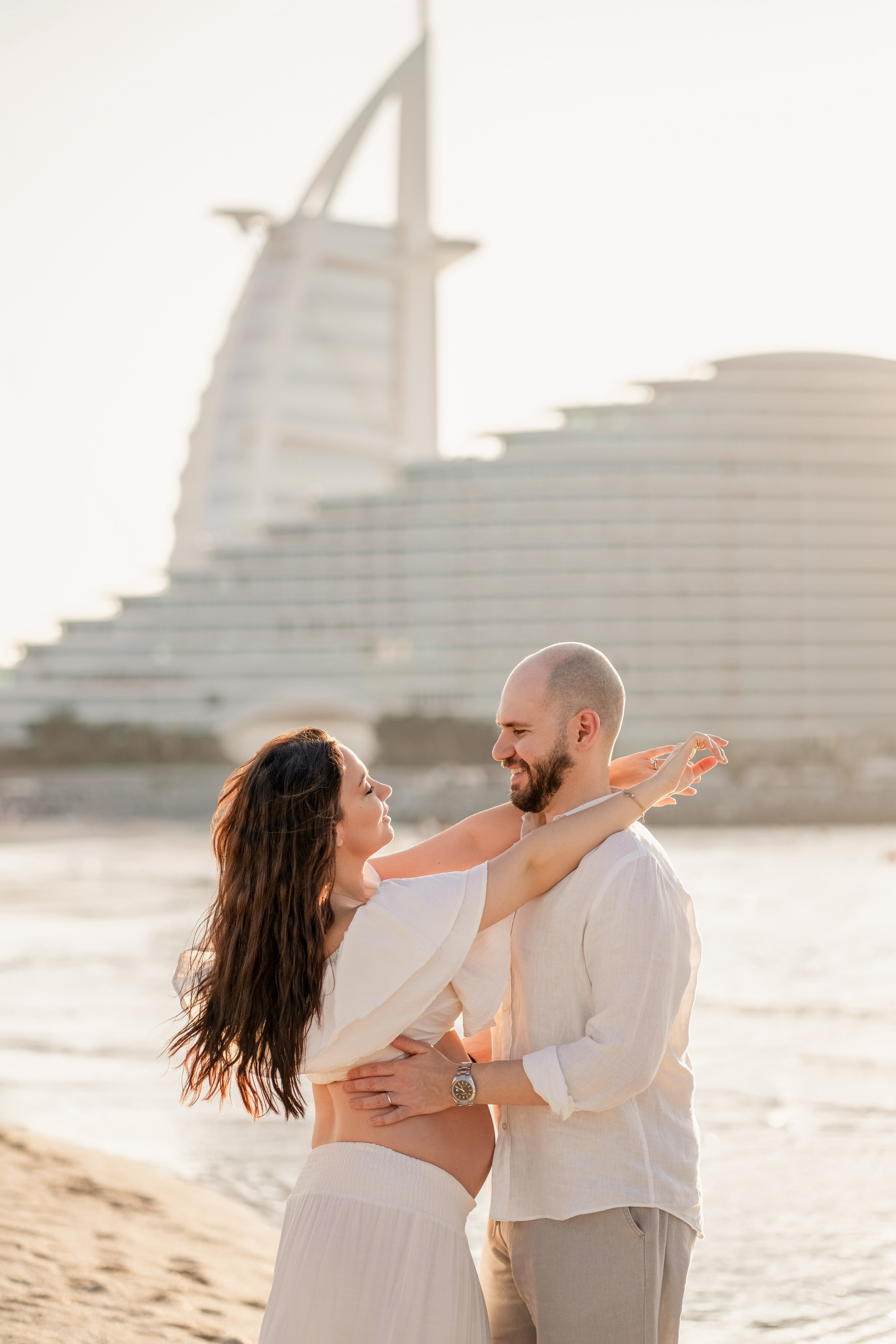 Sunset by the Burj Al Arab. Angela Iakovleva — Family Photographer in Dubai