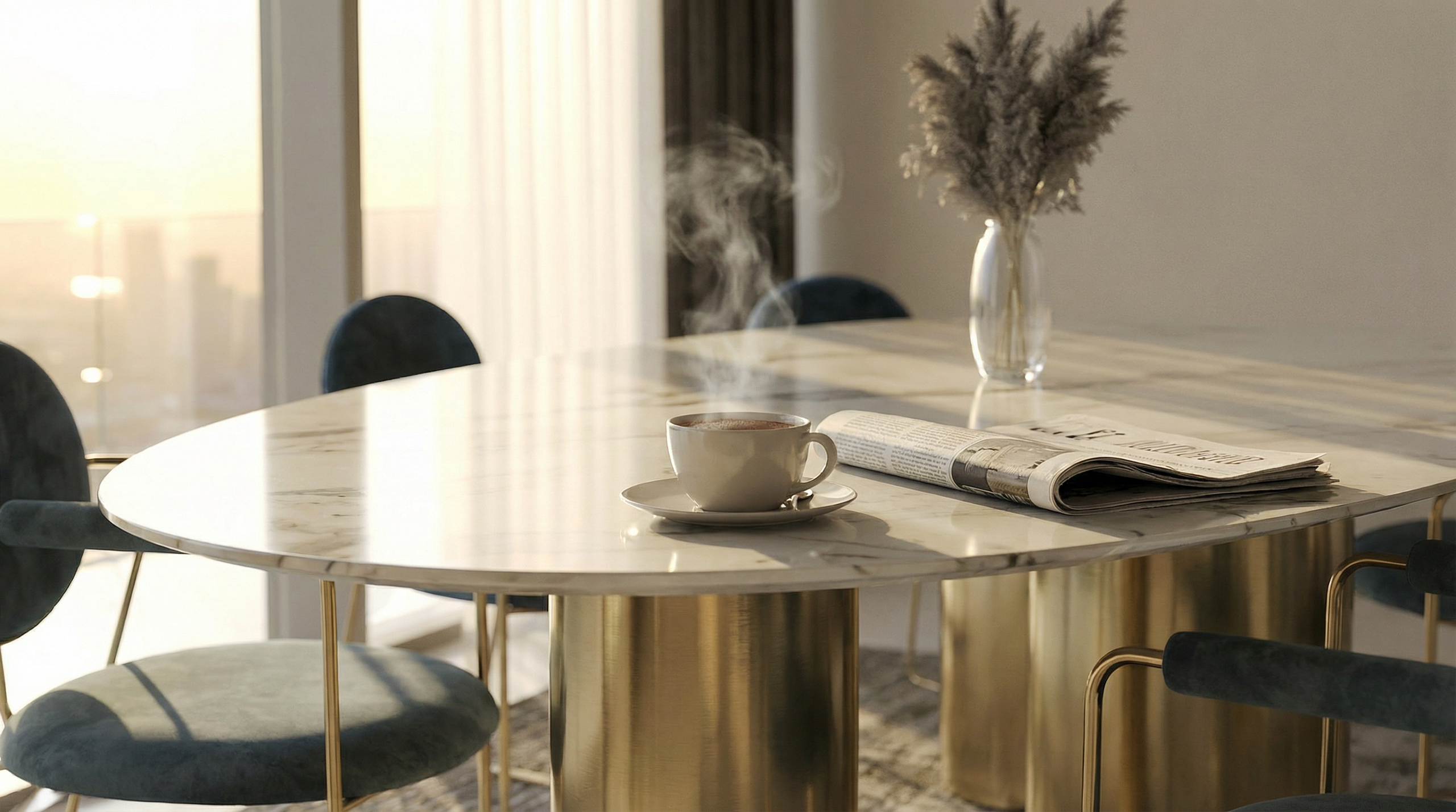 Society House. Bright Living Room. 3D Visualizer and Ai Creator in Dubai, UAE