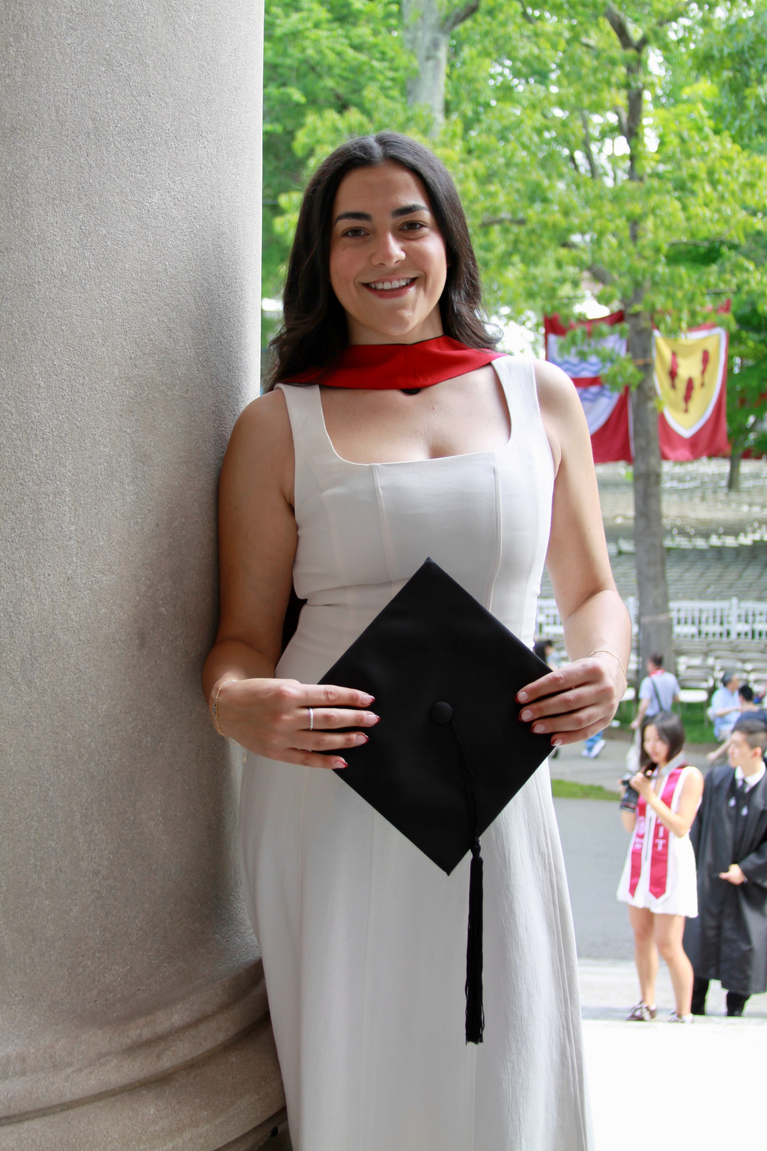 Masters graduation with Talia (group shoot). Kelly Sang, graduation and portrait photographer in Boston