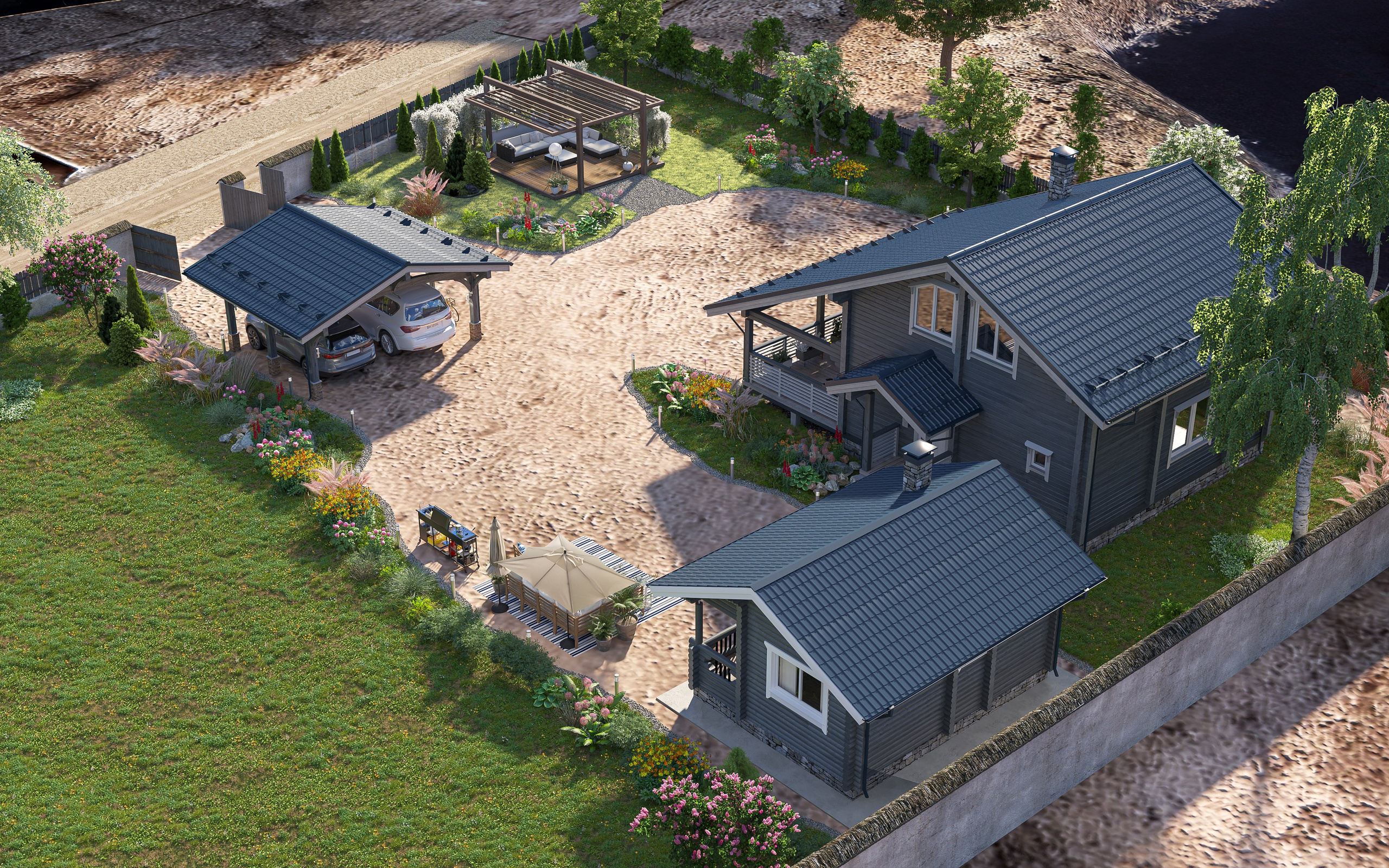 Ландшафтная визуализация. Дизайн и визуализация