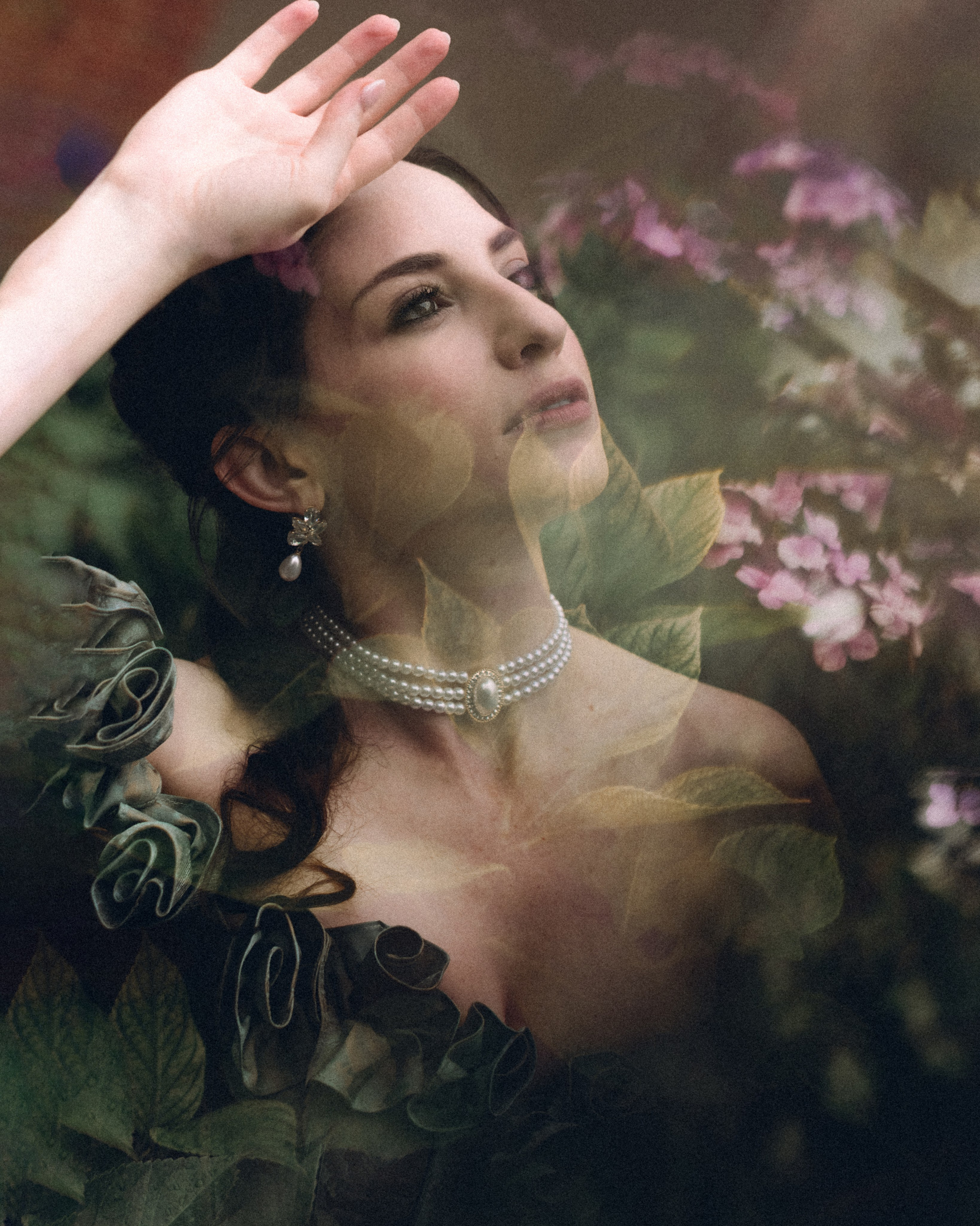 Outlander Inspired Photoshoot in an Overgrown Garden. Moth & Moss Photography