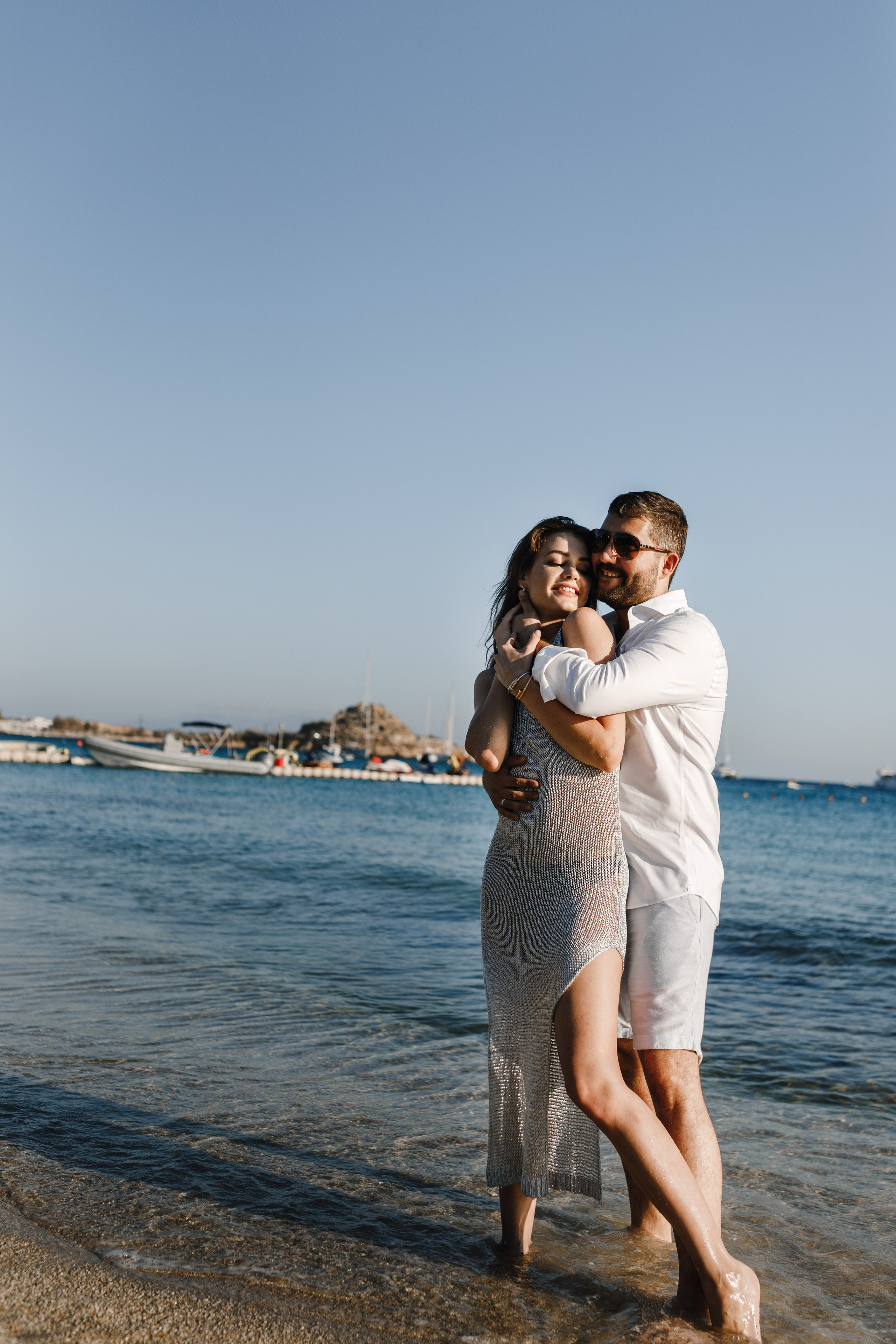 Ruslan & Nastya, Mykonos. Denny Savon — Photographer in Santorini | Weddings, Love Stories & Flying Dress