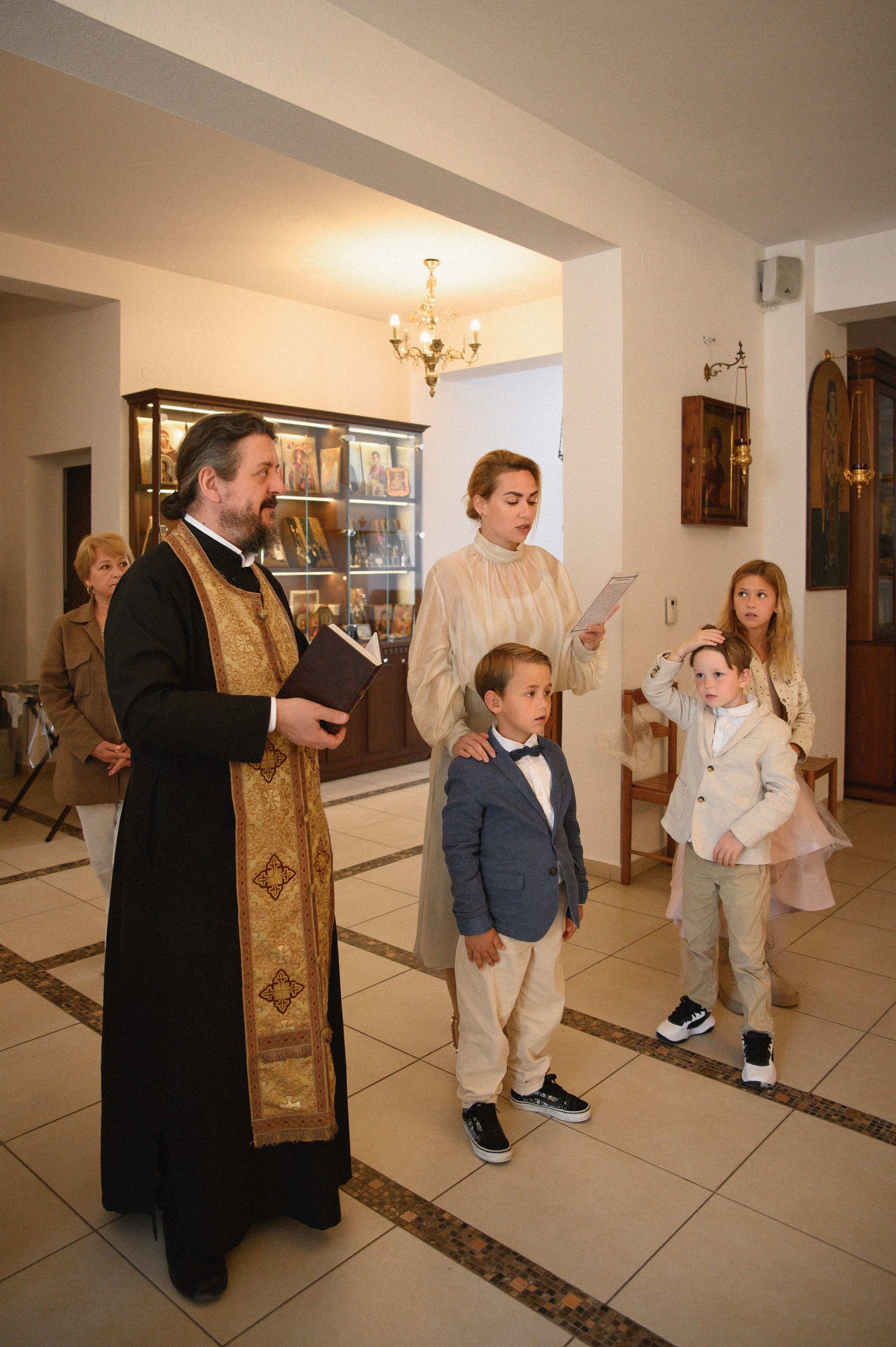 Baptism Mihail. Family, children, portrait, and event photography in Thessaloniki