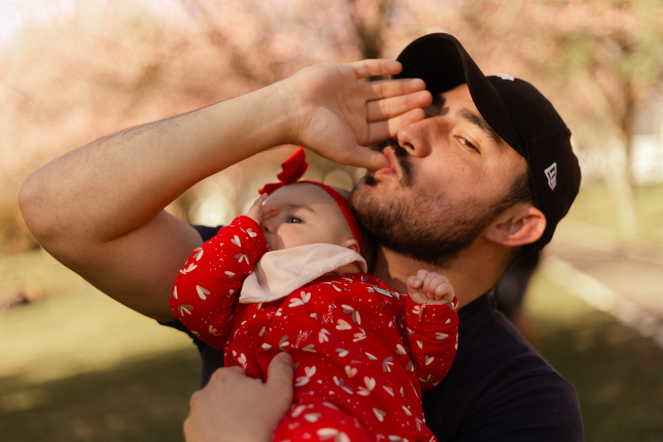 Minha familia nas cerejeiras