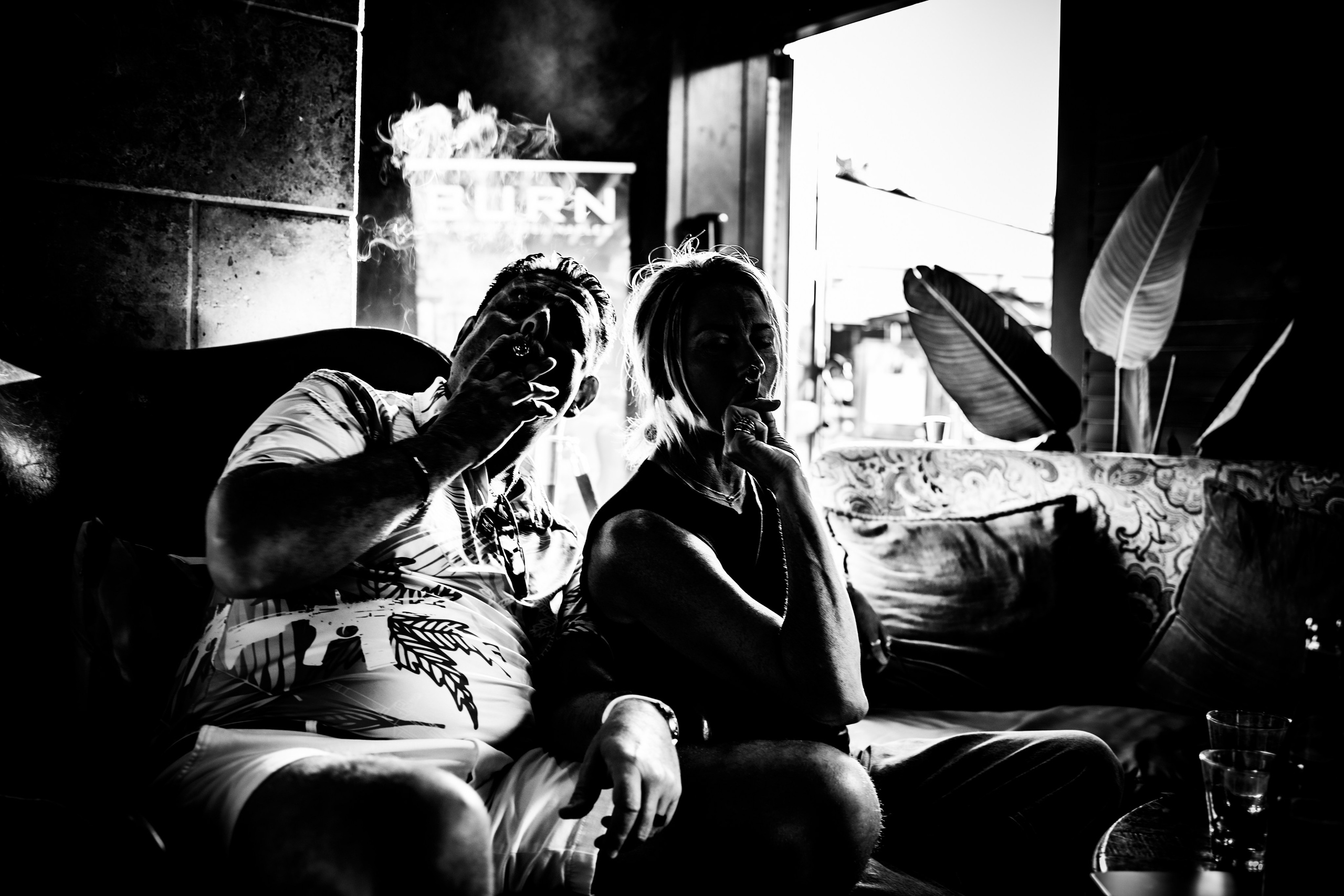 Burn Black and White Series. Out and About 239