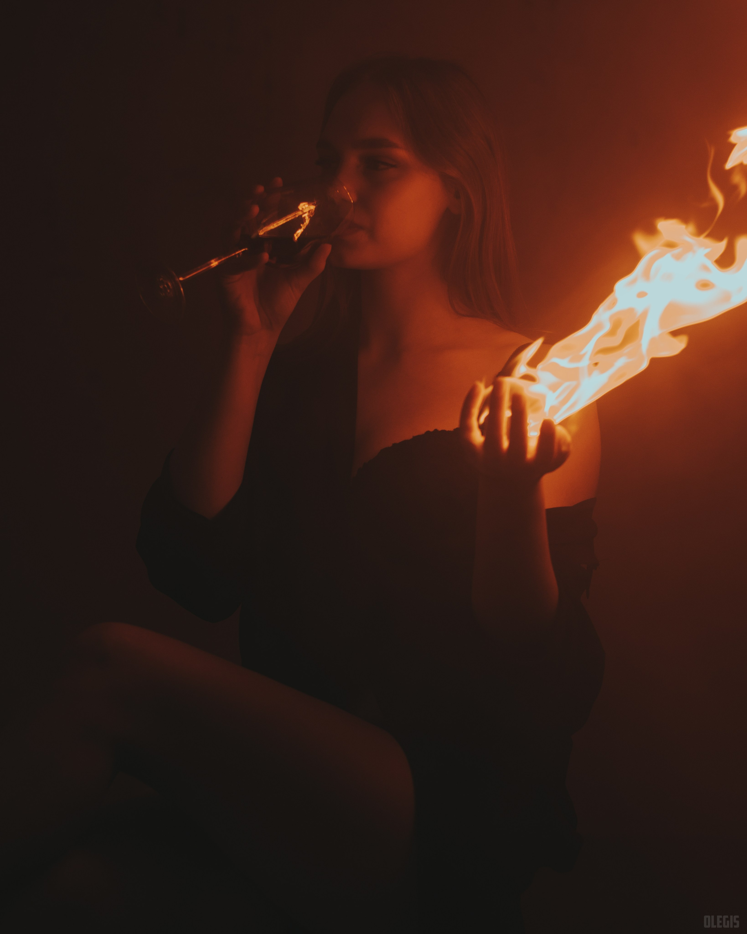 Фотосесія з вогнем. Фотограф | Відеооператор Нікополь Олег Ісаченко