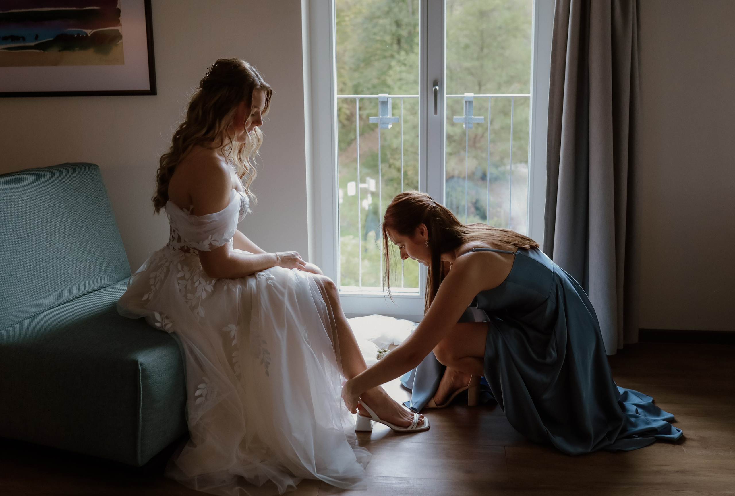 Getting Ready der Braut – natürliche und emotionale Hochzeitsvorbereitung in der Pfalz