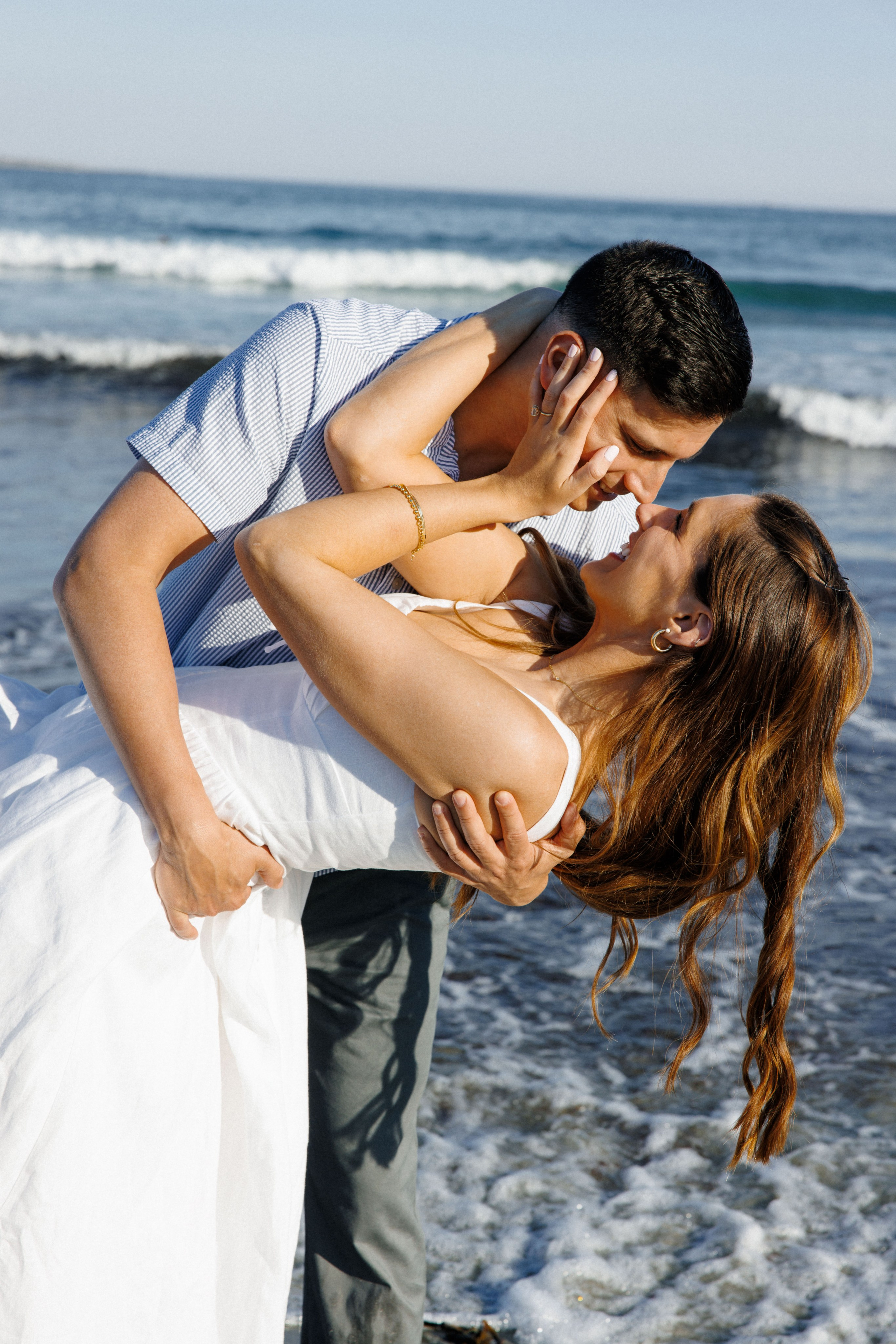 Bella & Nick — Sunset Engagement. Rhode Island Wedding Photographer Tati Simpson