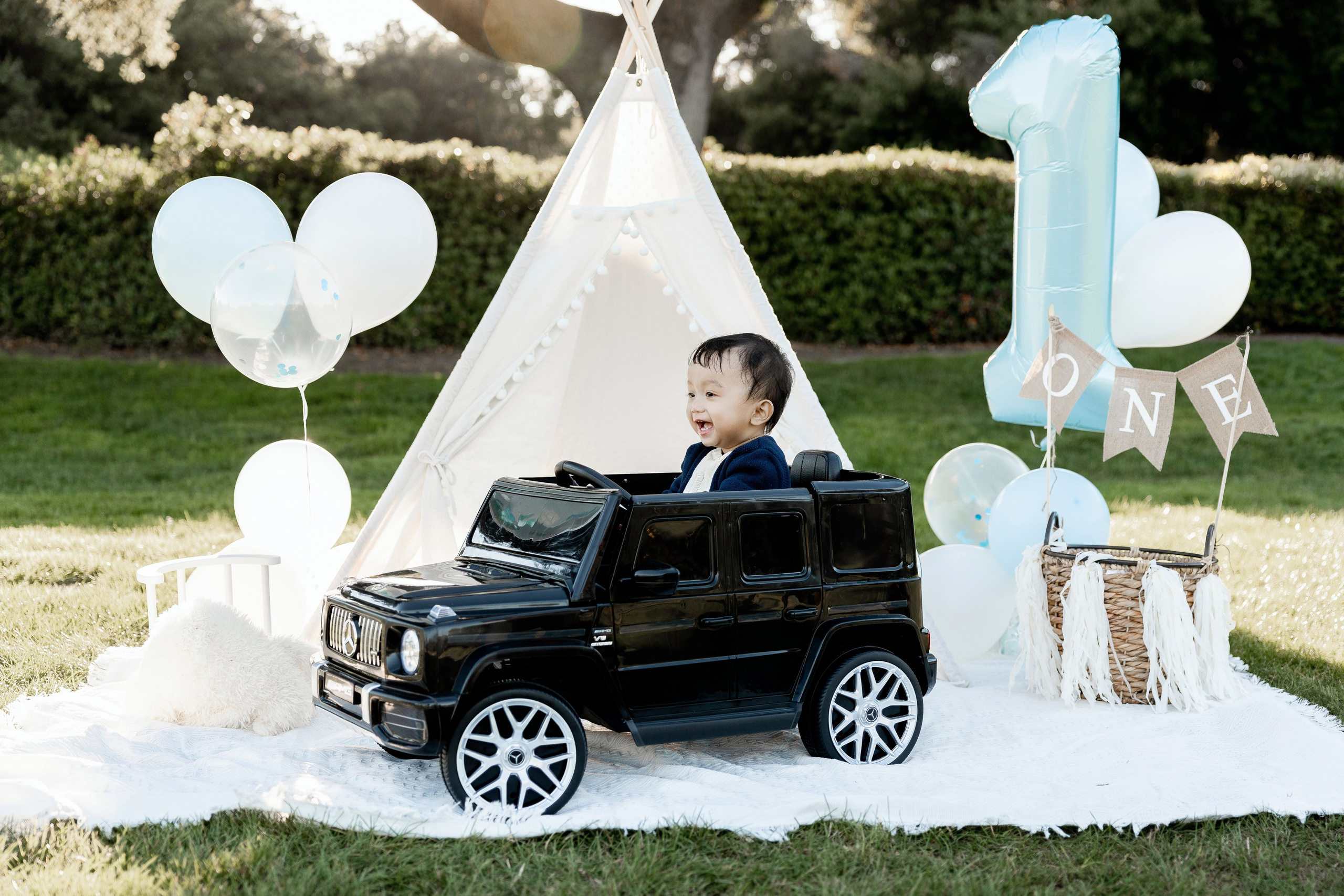 First year & Cake Smash. Family photographer in Bay Area, California
