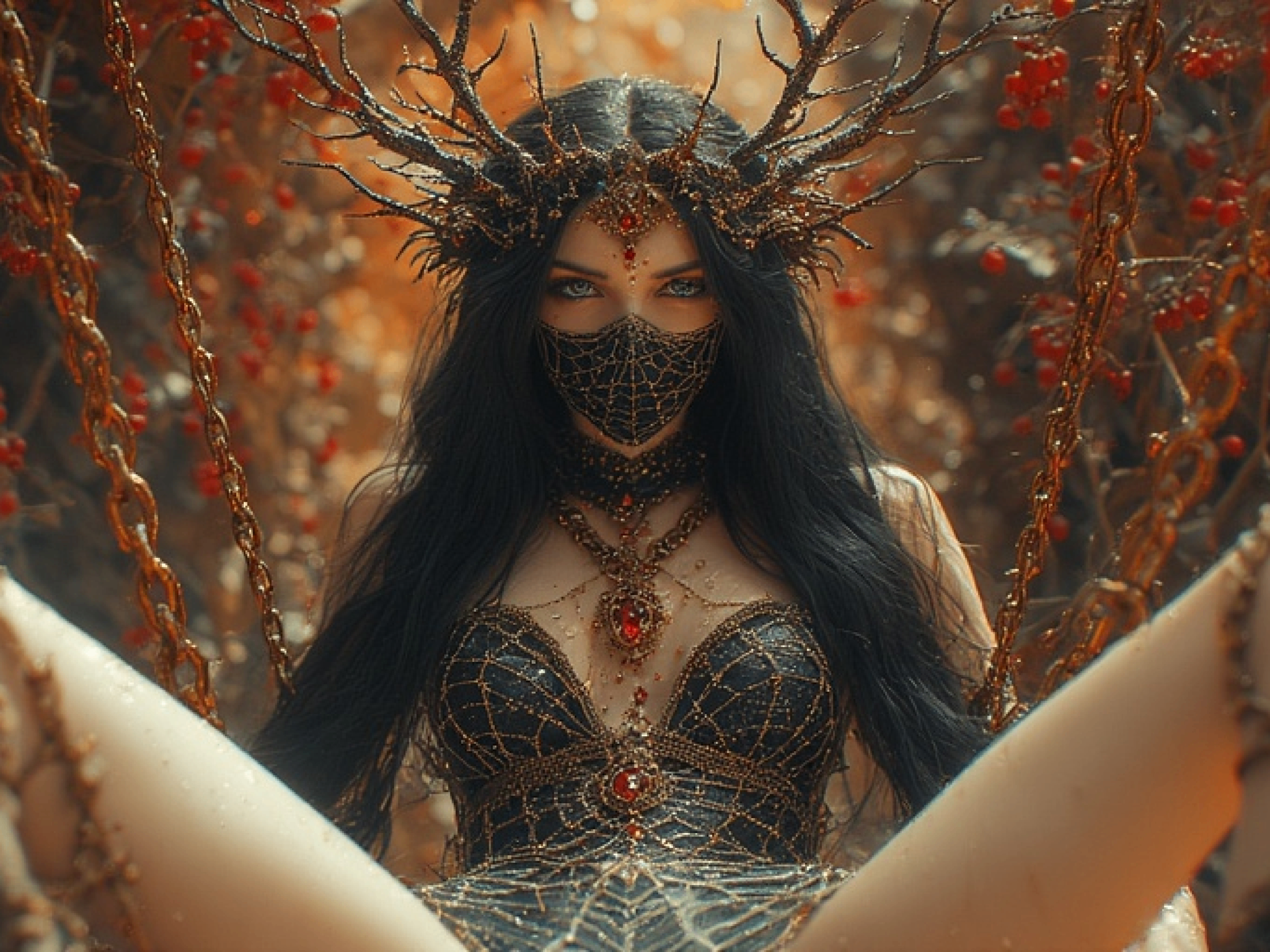 Shadows of Silk and Thorns: A Dark Fairy Queen’s Ethereal Realm. Edwardsartistry