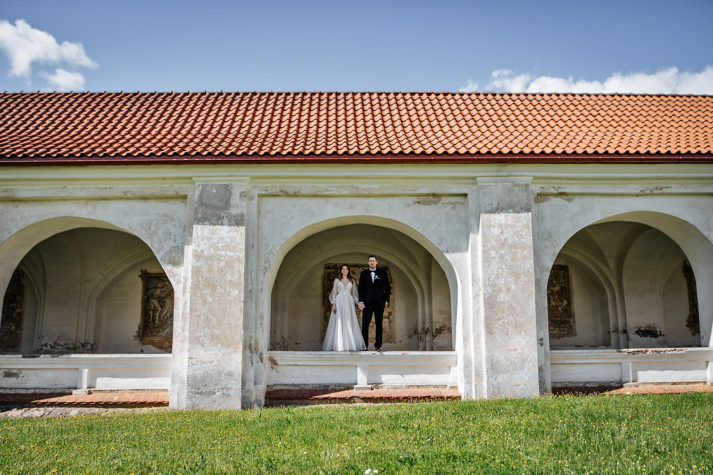 Dovilės ir Gedimino vestuvinė fotosesija Tytuvėnų ansamblyje