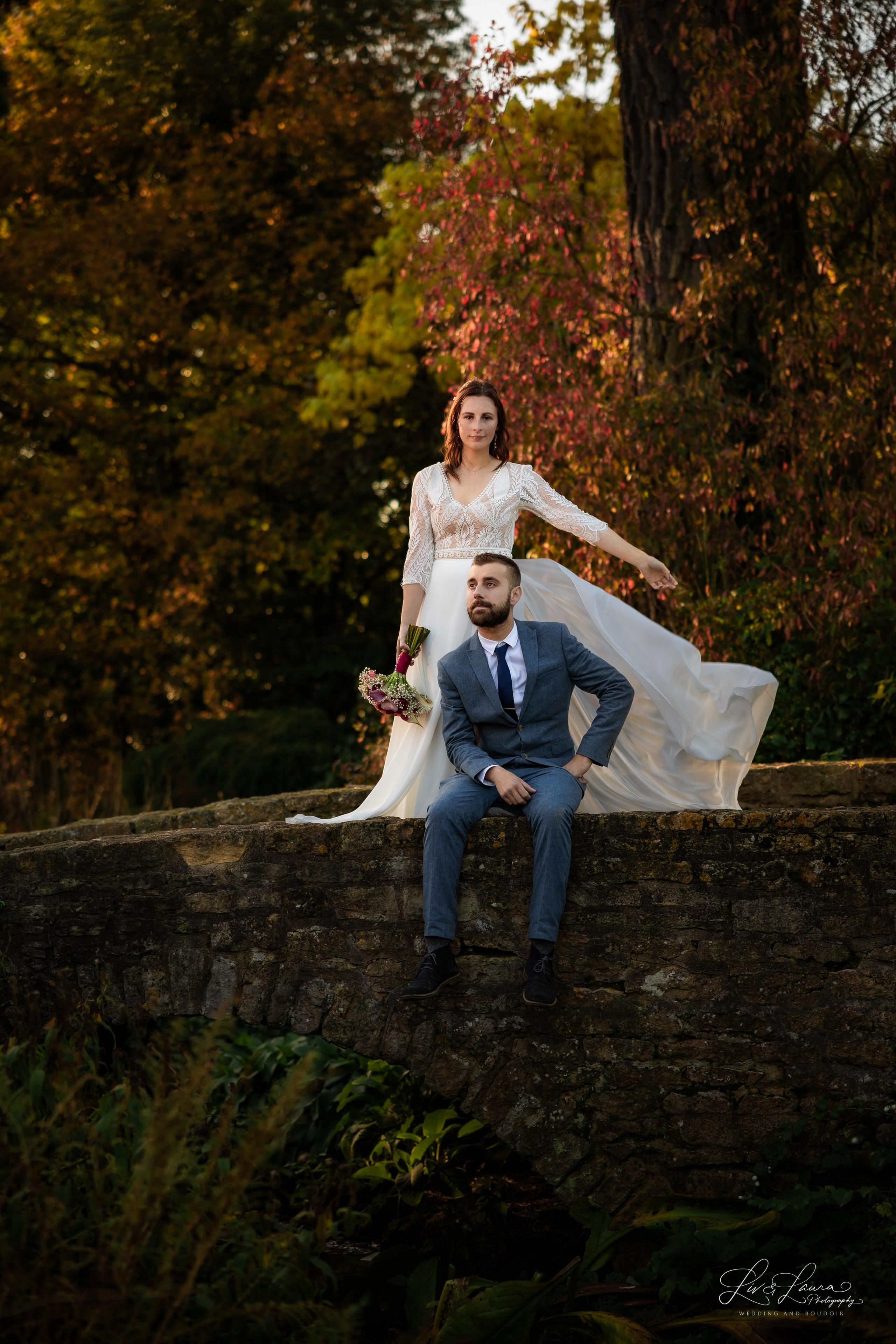 Amy and Dom. Wedding and boudoir photography by Liv and Laura