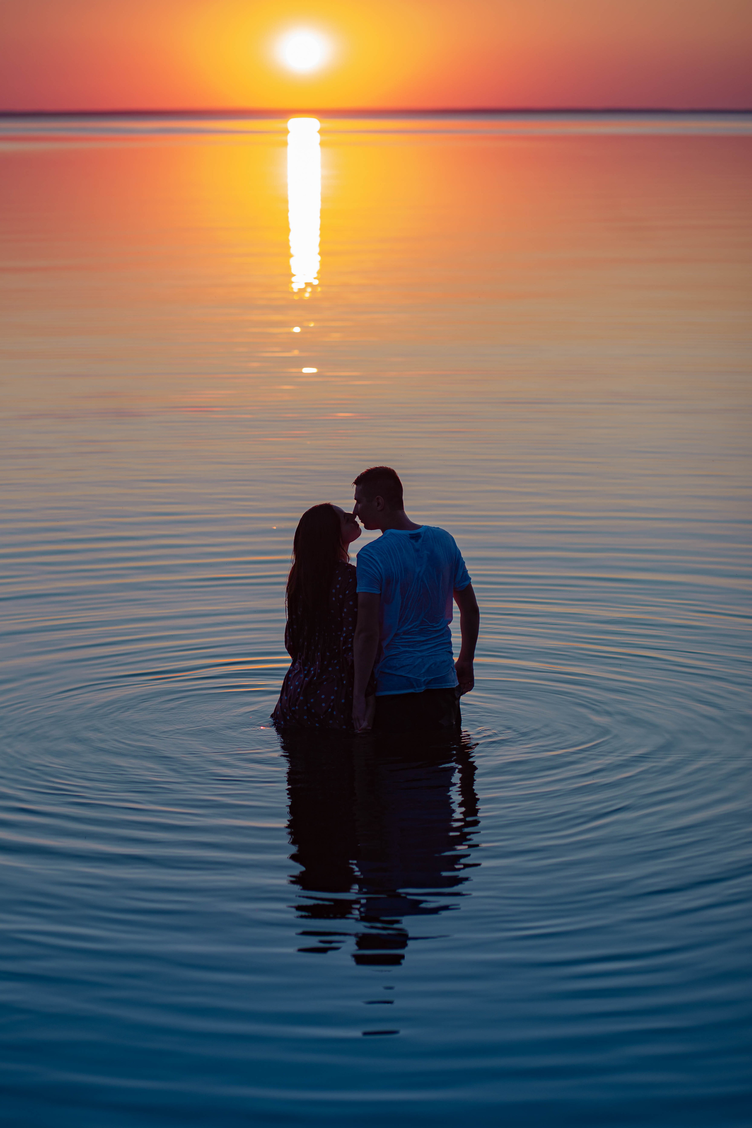 Sunset. Portrait family photographer in Berlin Elena Zakh