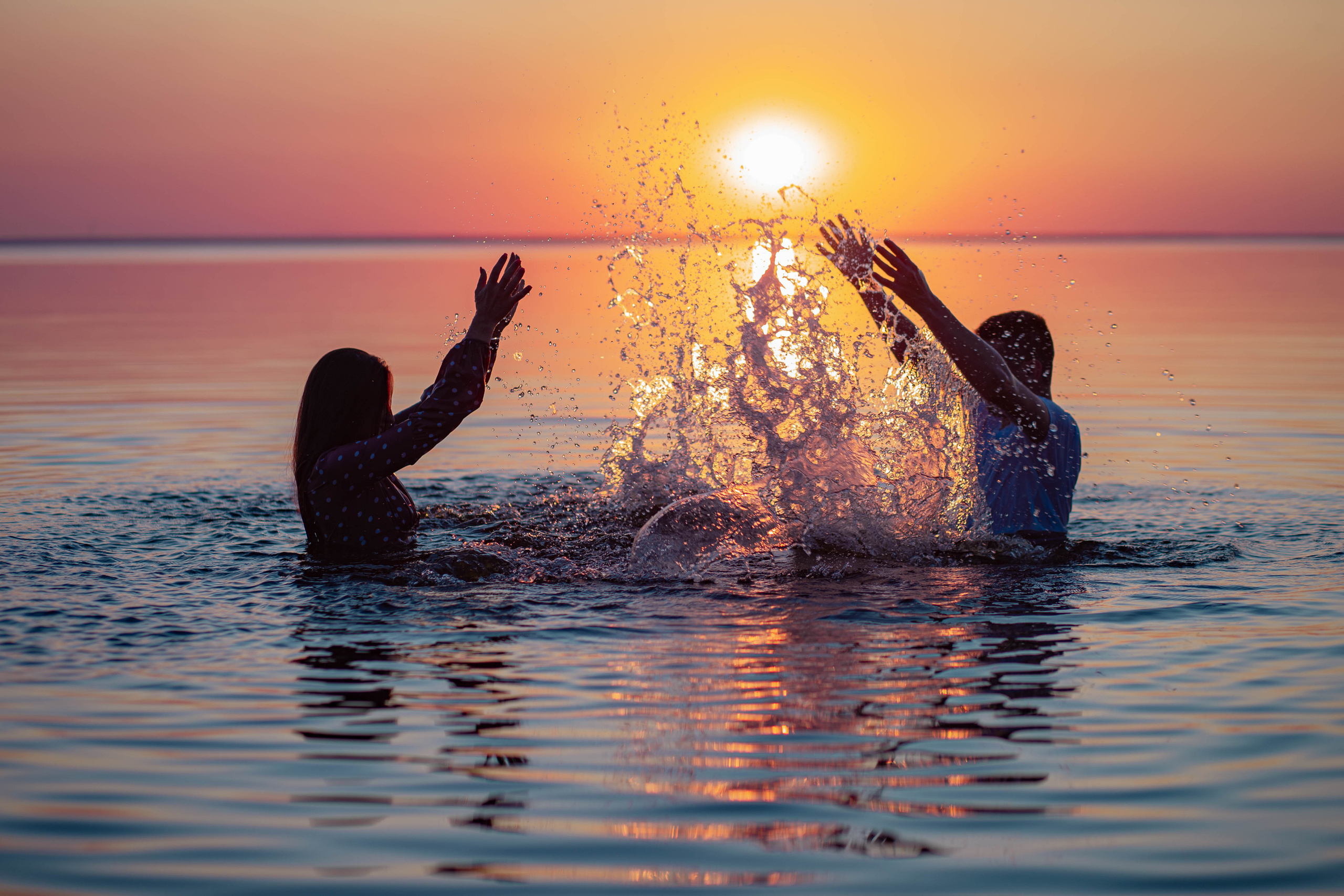 Sunset. Portrait family photographer in Berlin Elena Zakh