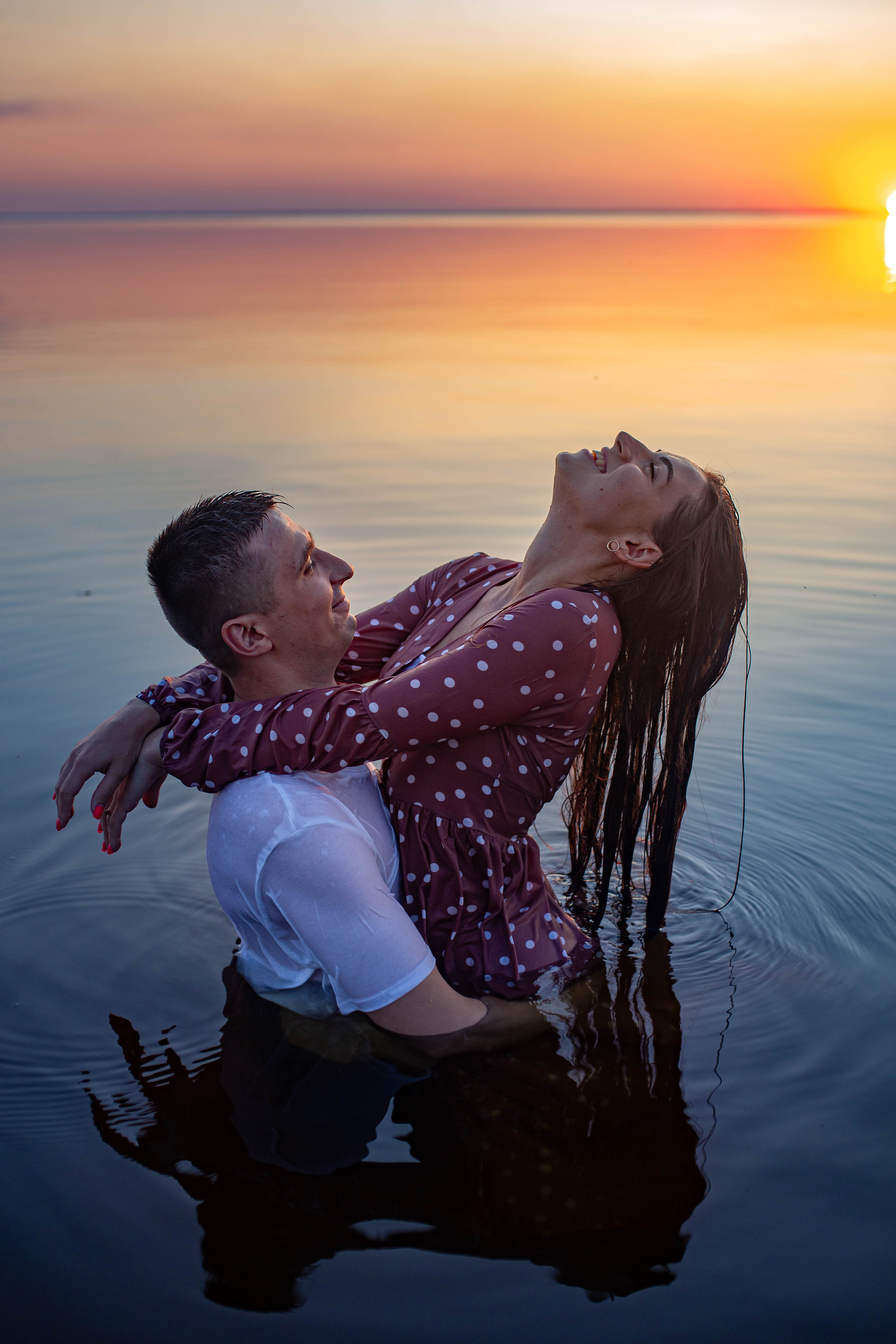 Sunset. Portrait family photographer in Berlin Elena Zakh