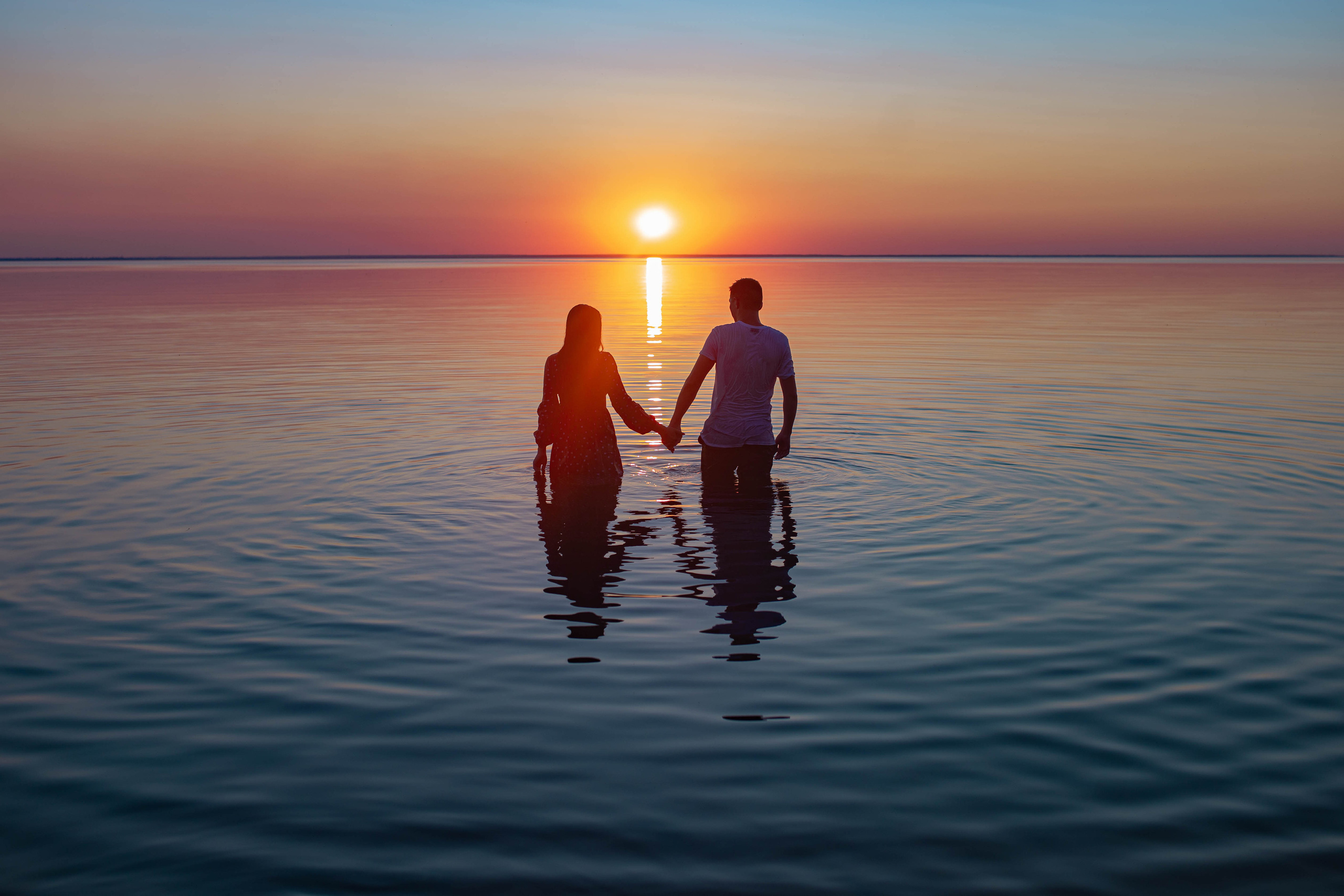 Sunset. Portrait family photographer in Berlin Elena Zakh