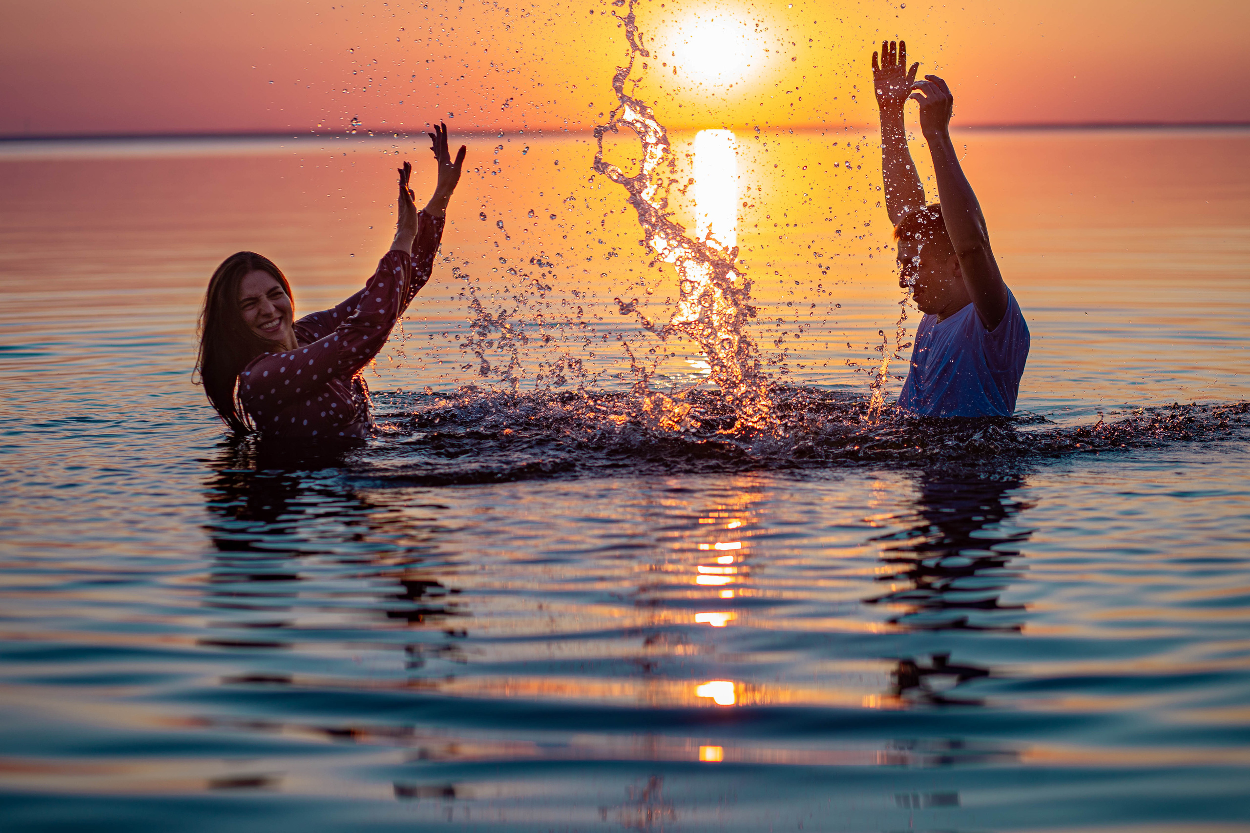 Sunset. Portrait family photographer in Berlin Elena Zakh
