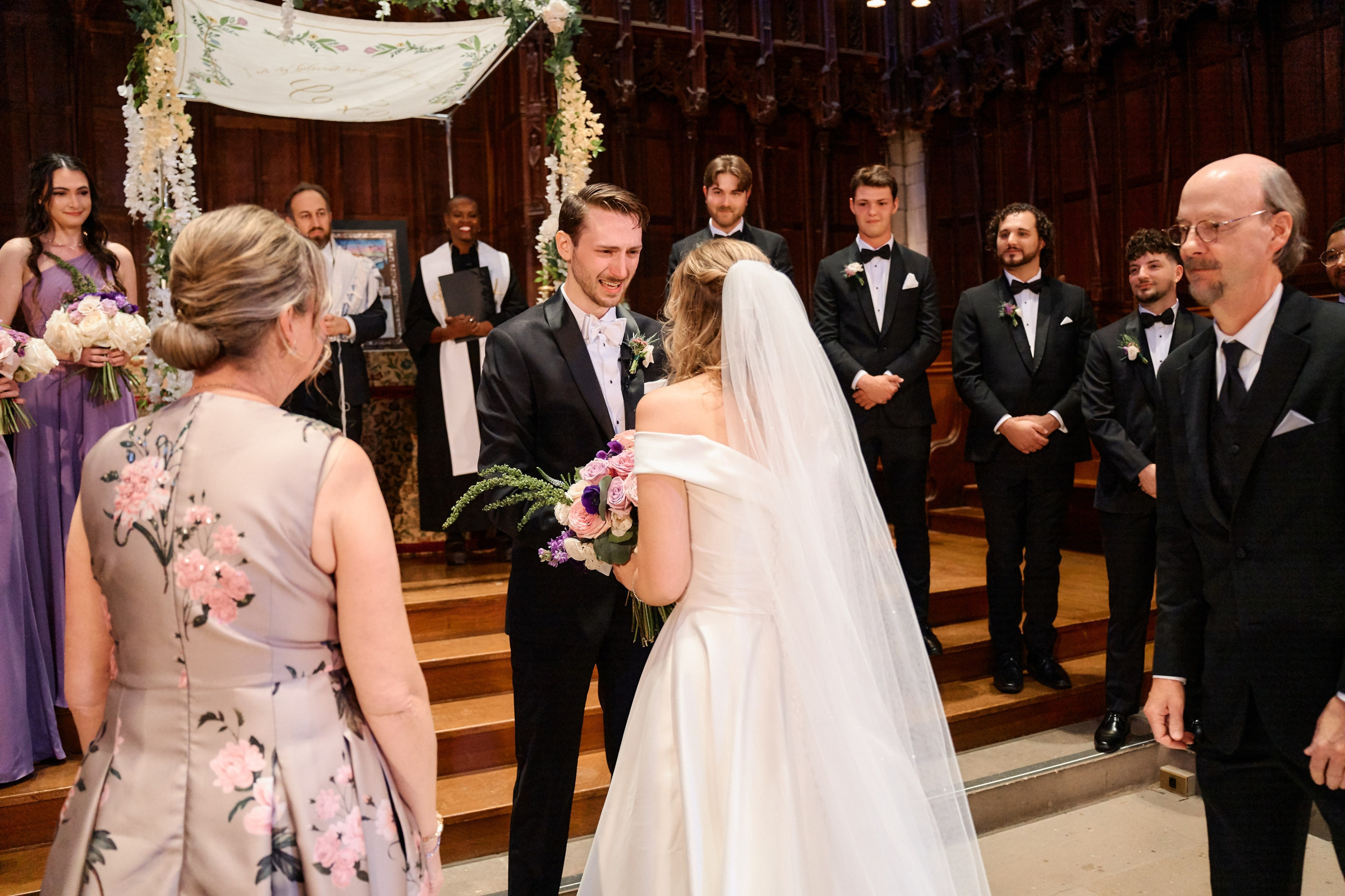Elegant Wedding Ceremony at a Historic New York Cathedral | Timankov Photography. Professional Wedding and event photographer USA New York