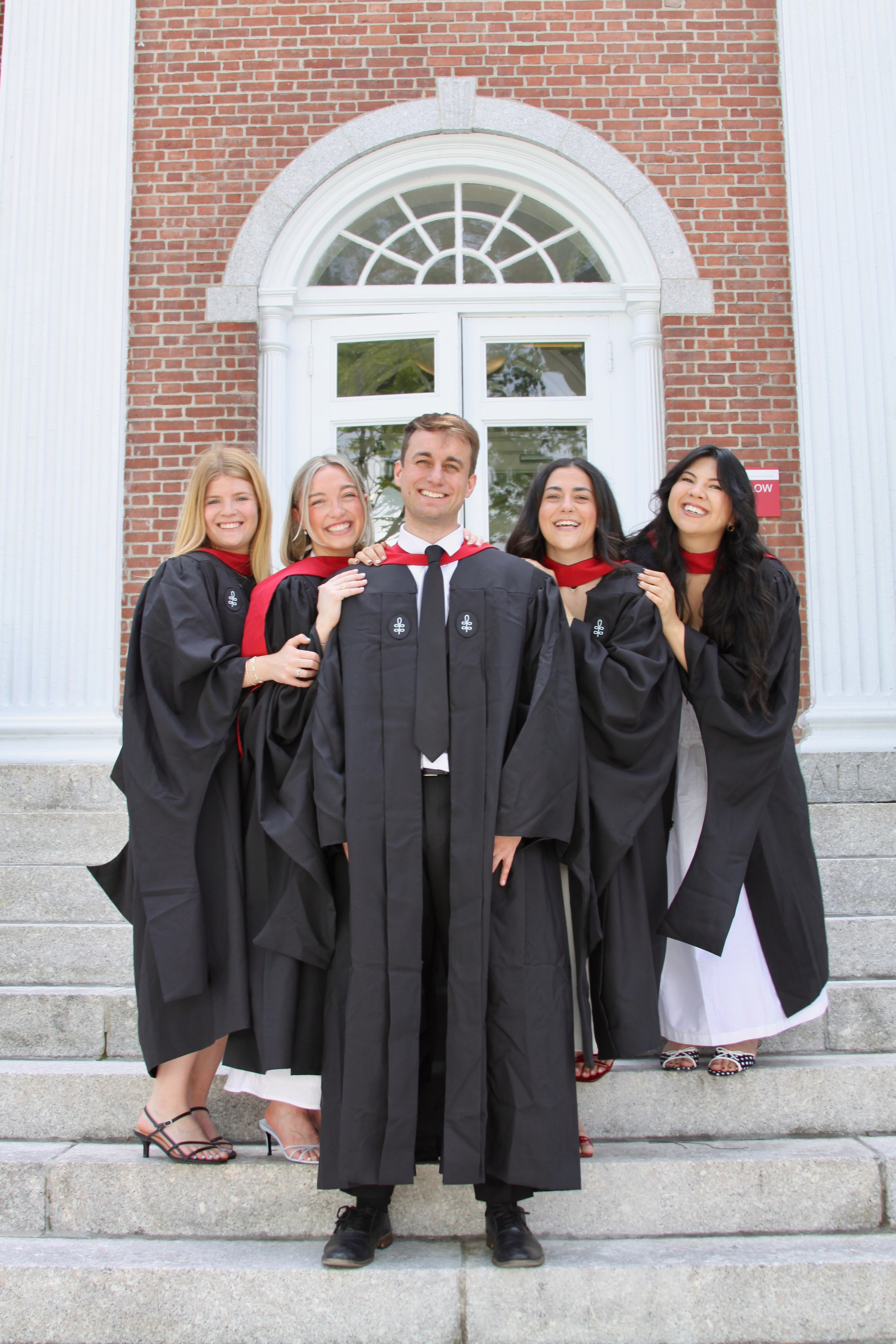 Masters graduation with Talia (group shoot). Kelly Sang, graduation and portrait photographer in Boston