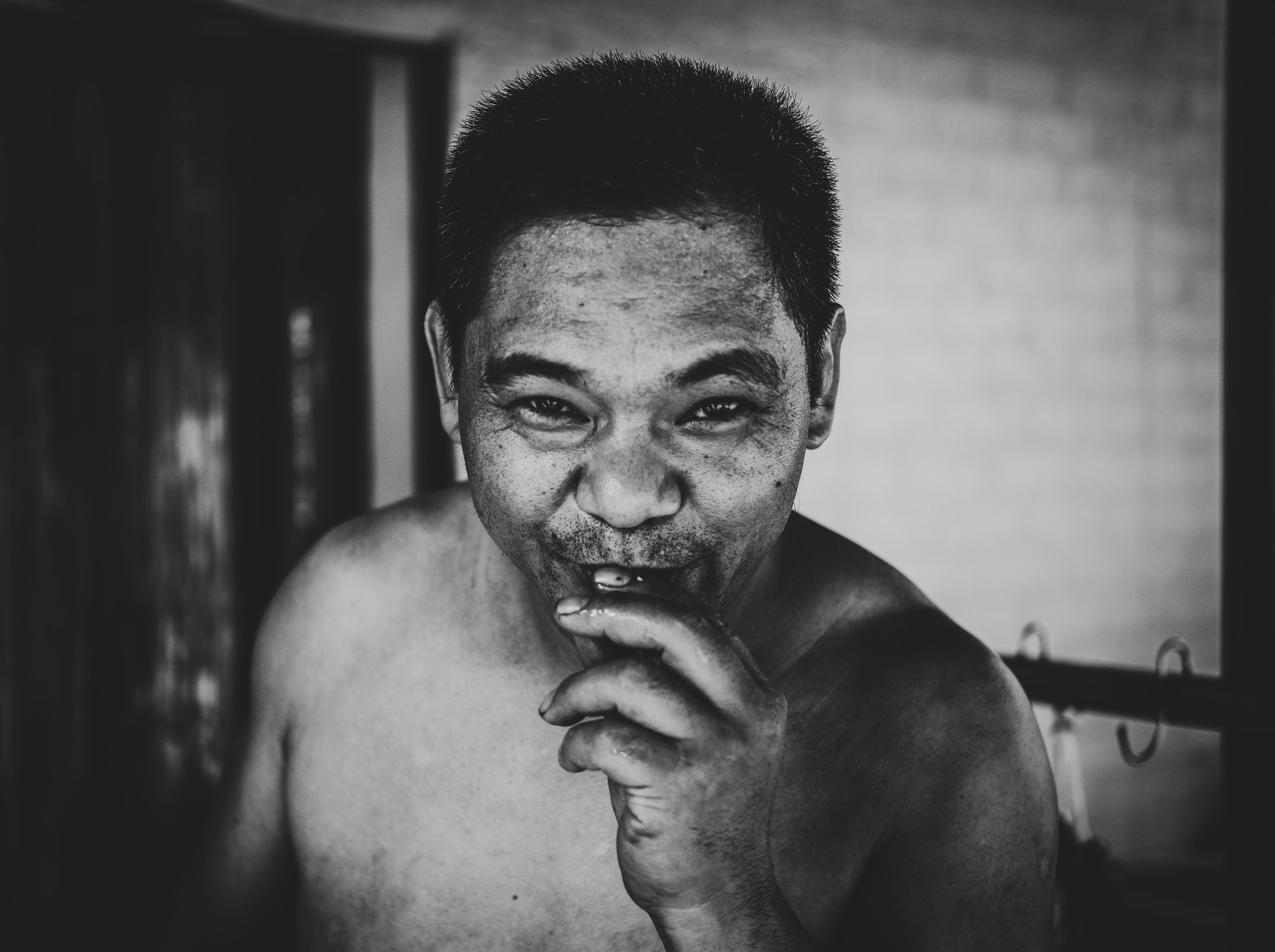 Black & White Portrait | Chinese man | Dongguan City | China | 黑白肖像 | 中国男人 | 东莞市| 中国 |