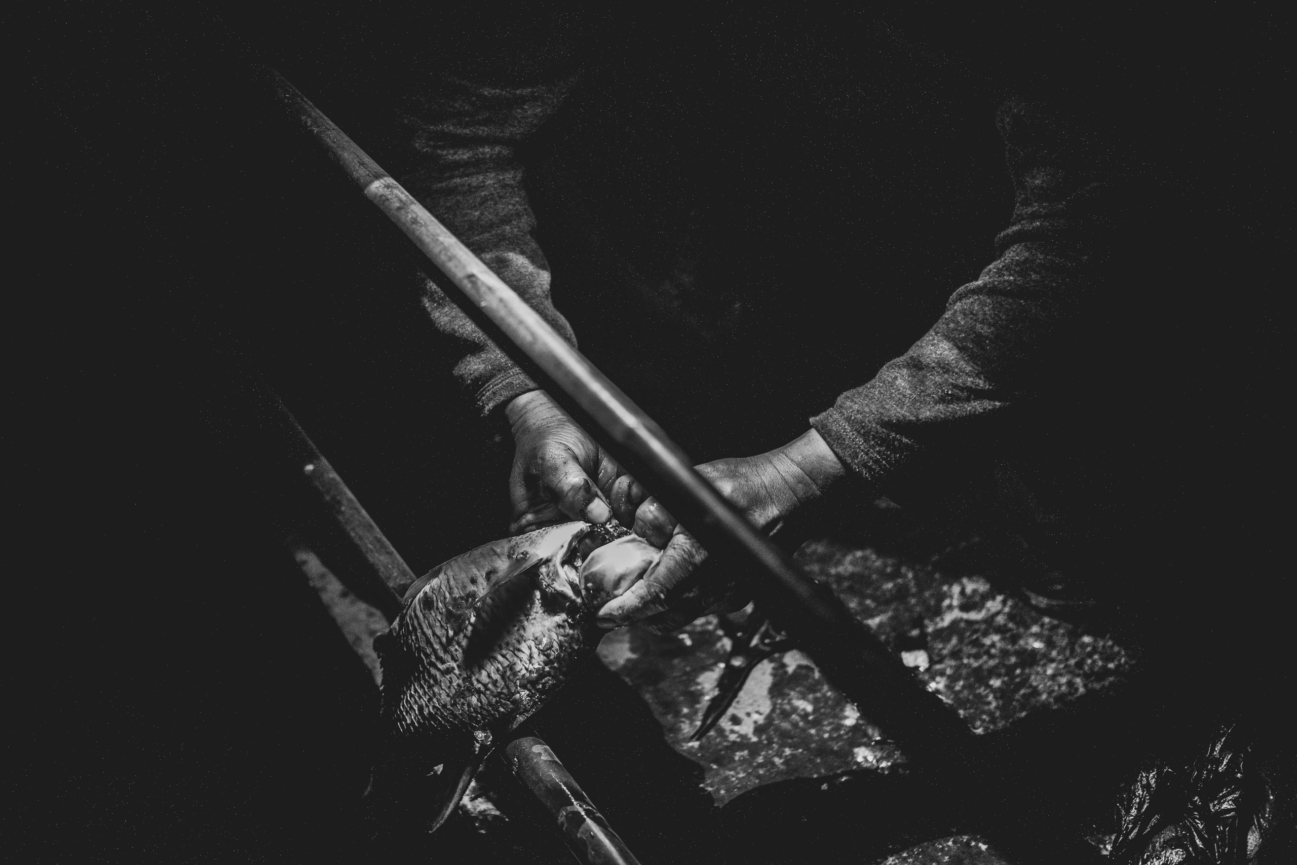 Fisherman | Black and White Photography | Huizhou City | China | Camera: FUJIFILM X-Pro3 35mm F2.0