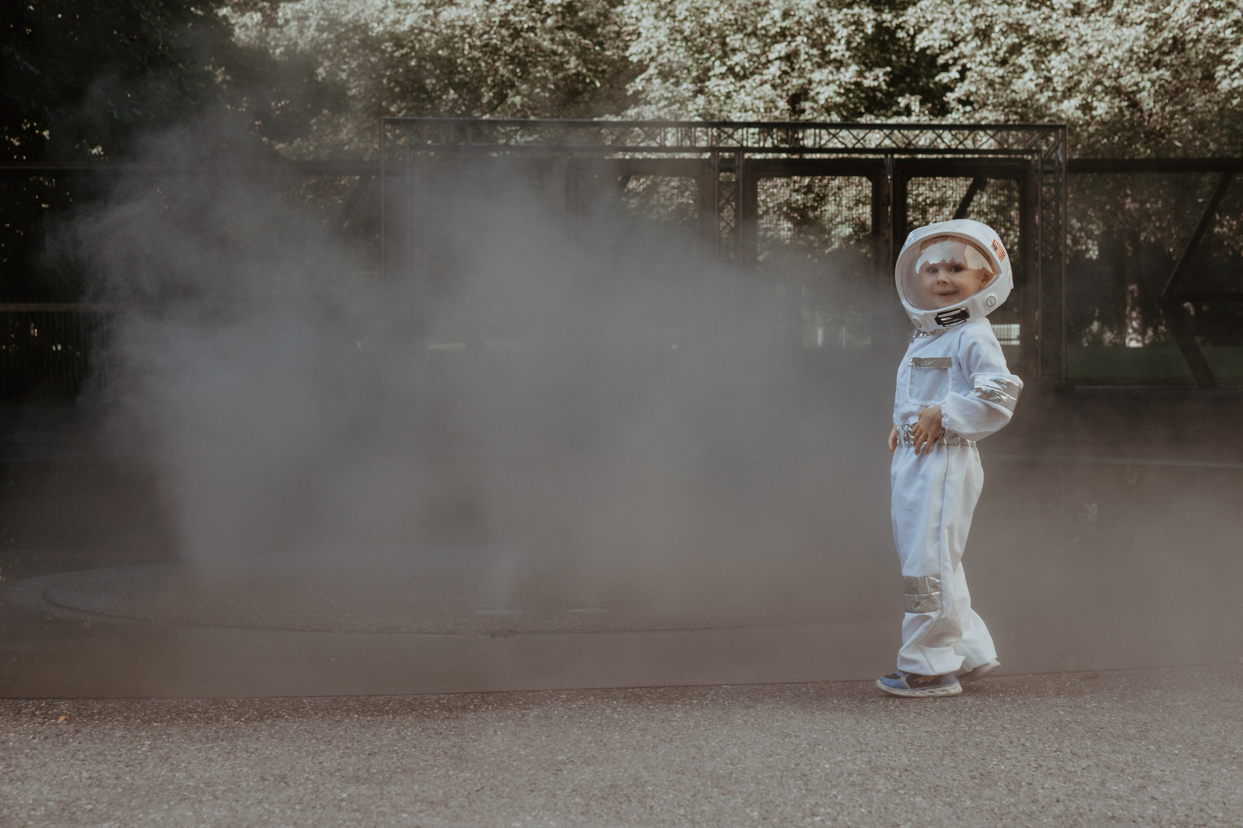 Brave astronaut and beautiful alien. Family photographer Aargau Zurich