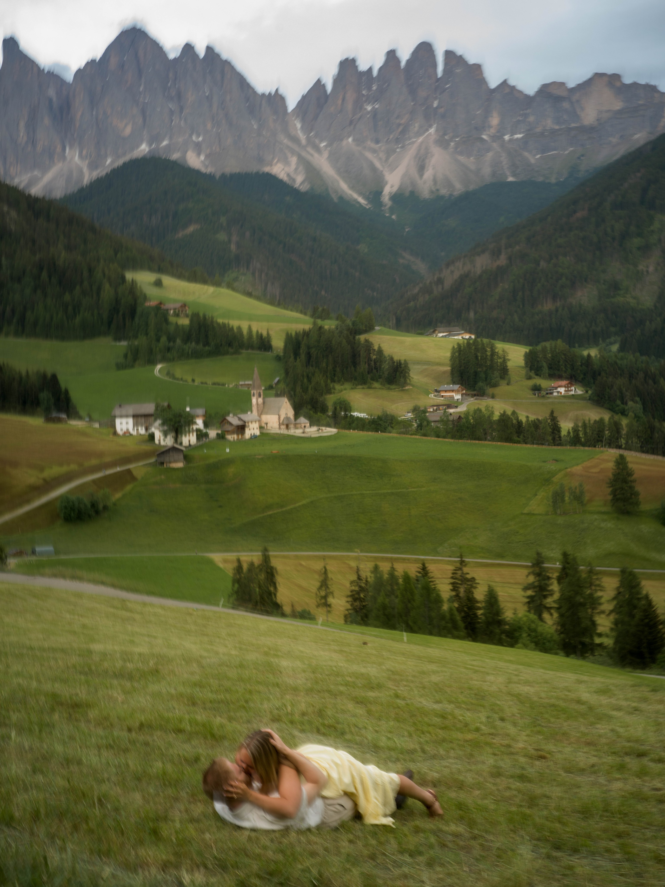 Proposal, Santa Maddalena Church, the Dolomites