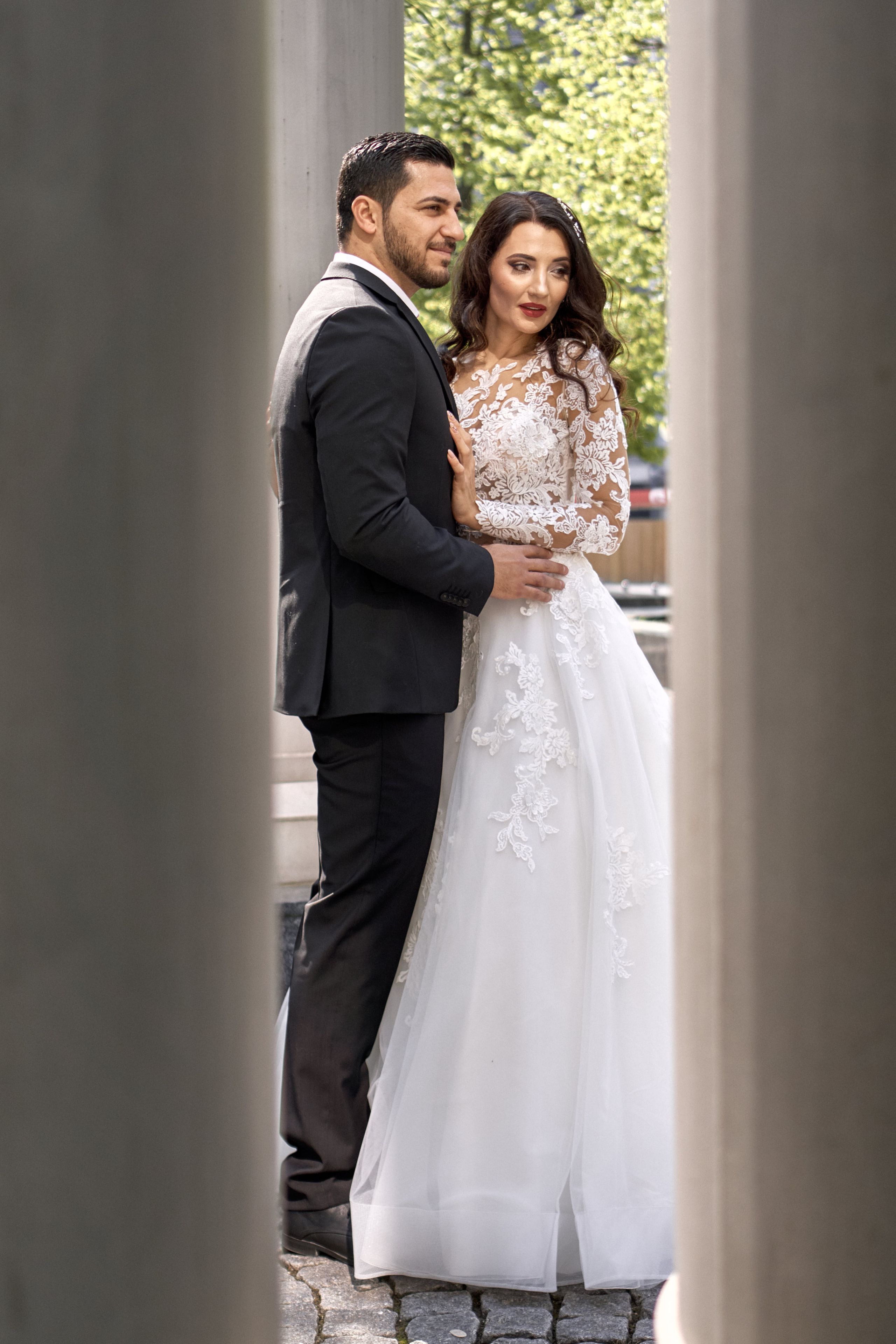 Ein wunderschönes Ehepaar in Frankfurt. Hochzeitsfotograf für Moers, Niederrhein, Düsseldorf, NRW und Deutschland