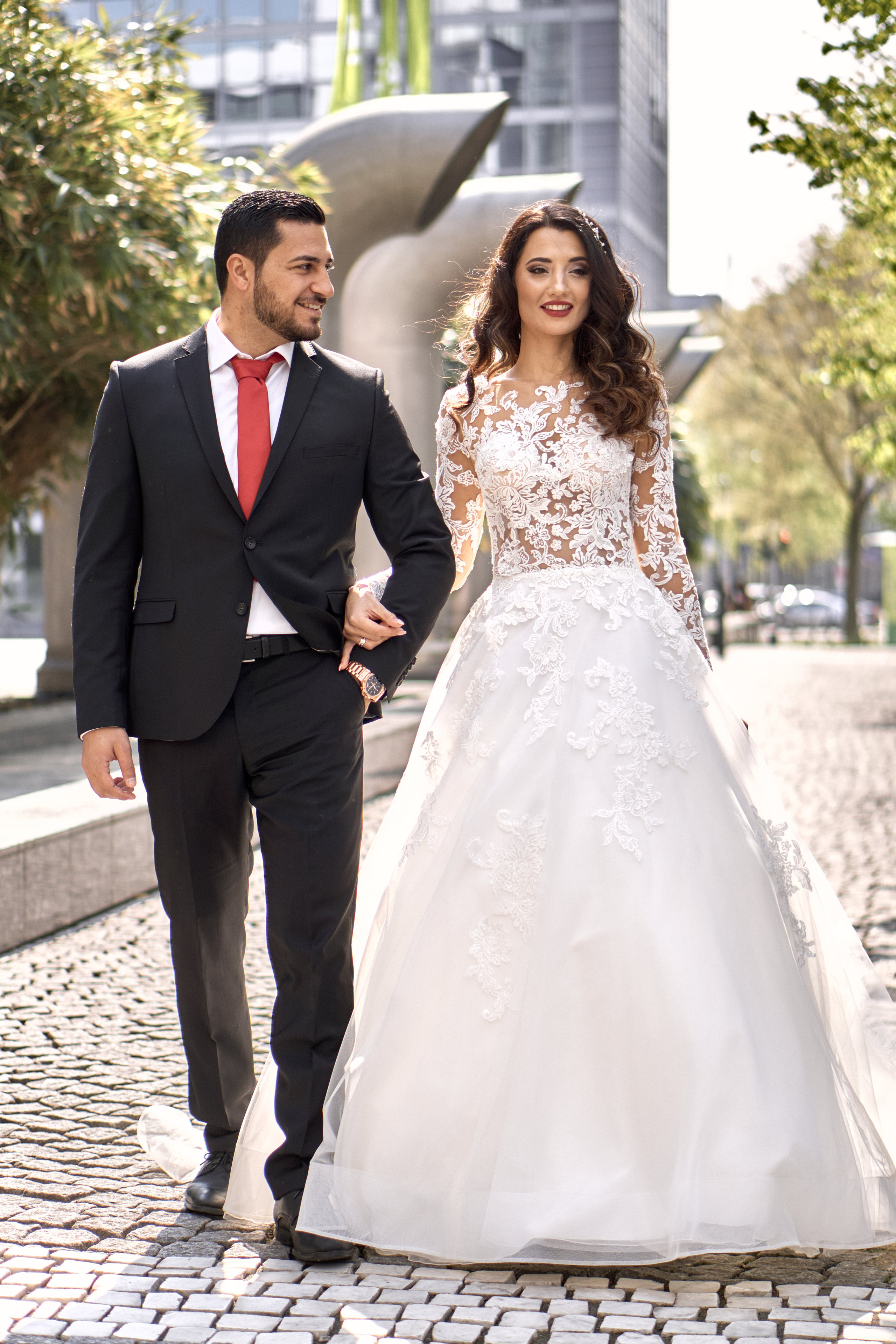 Ehepaar beim Spazieren