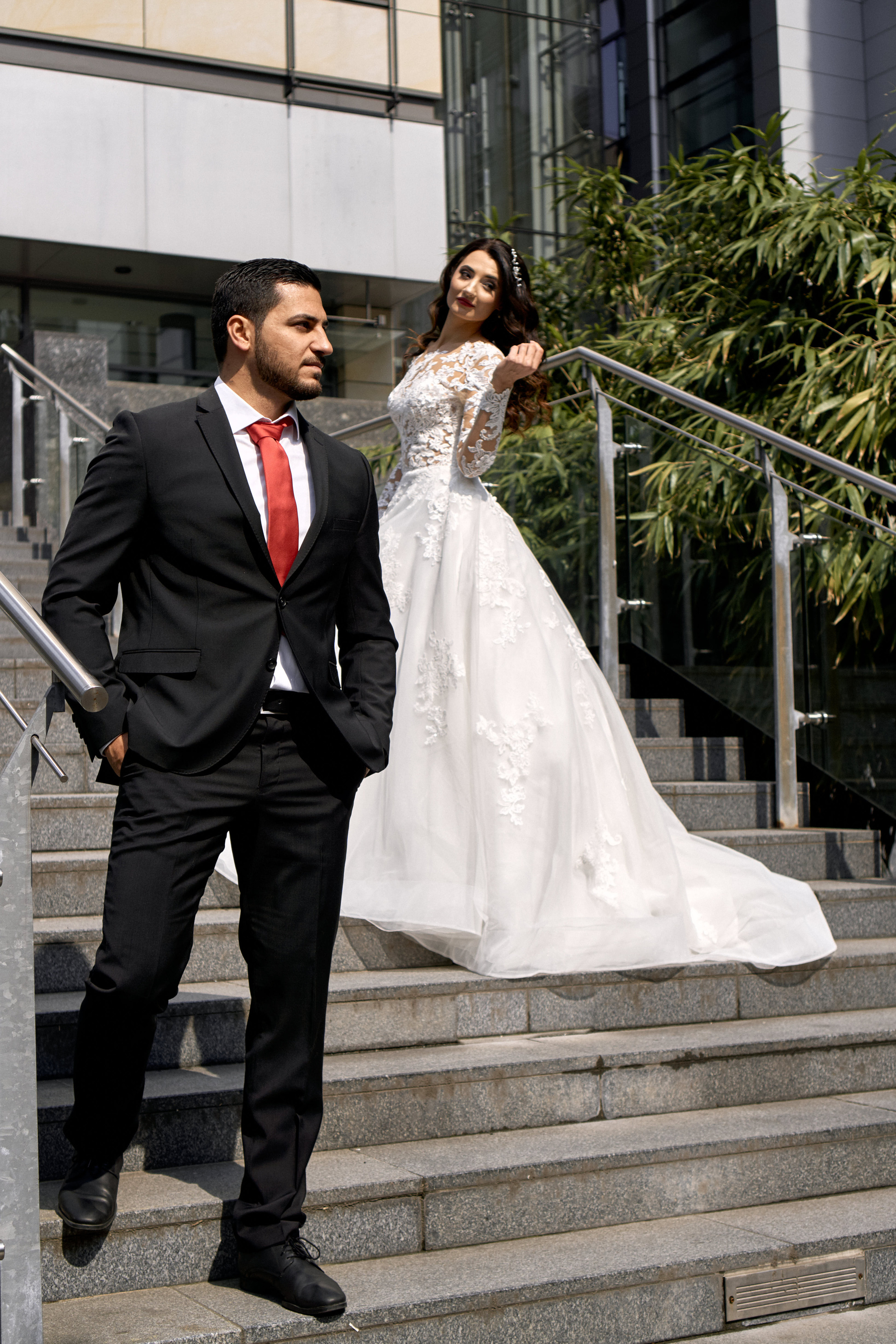 Ein wunderschönes Ehepaar in Frankfurt. Hochzeitsfotograf für Moers, Niederrhein, Düsseldorf, NRW und Deutschland