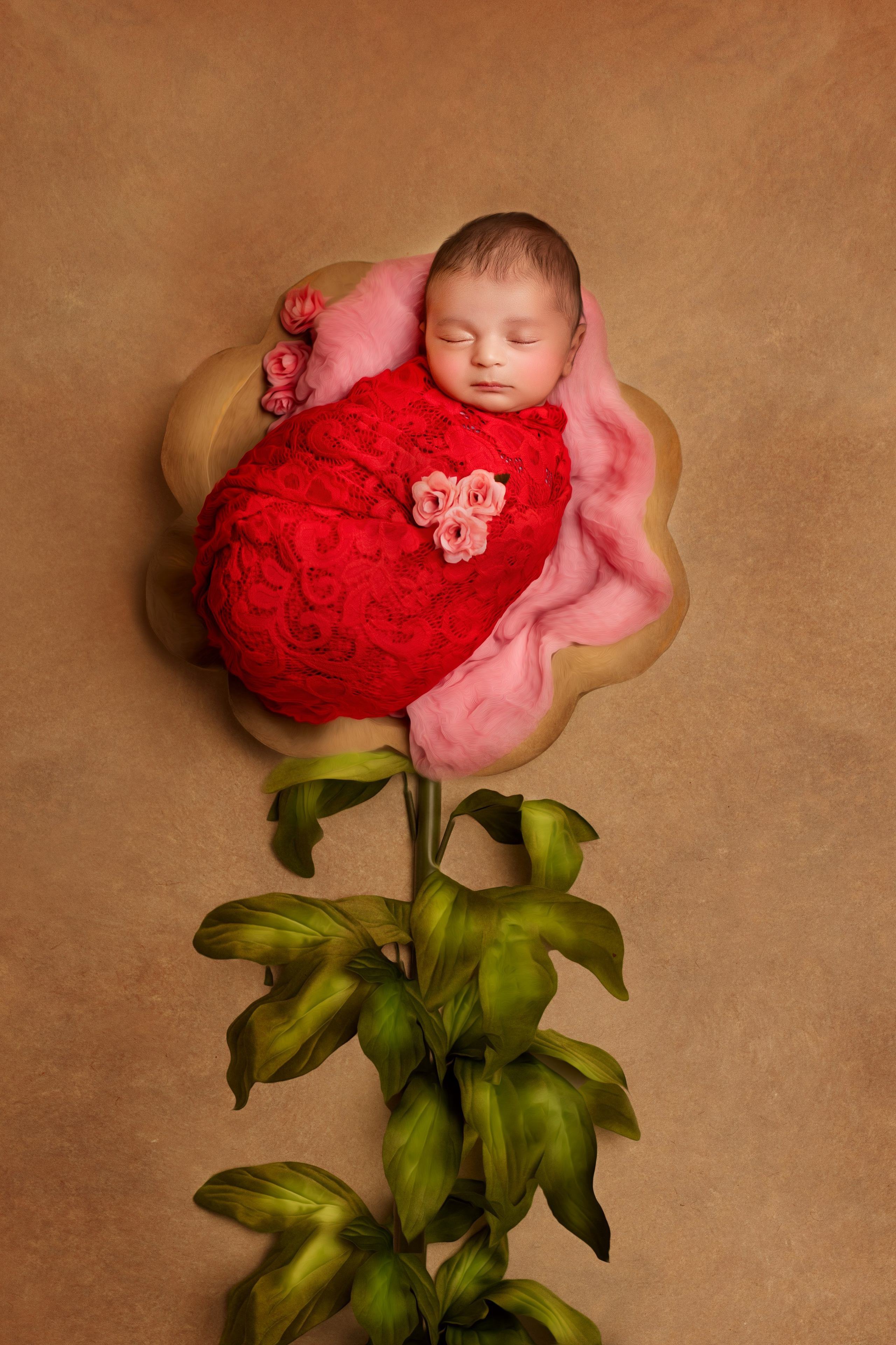 Priyanka with Baby Adida. Wedding & family photography in Seattle area. Helen Michelle photographer
