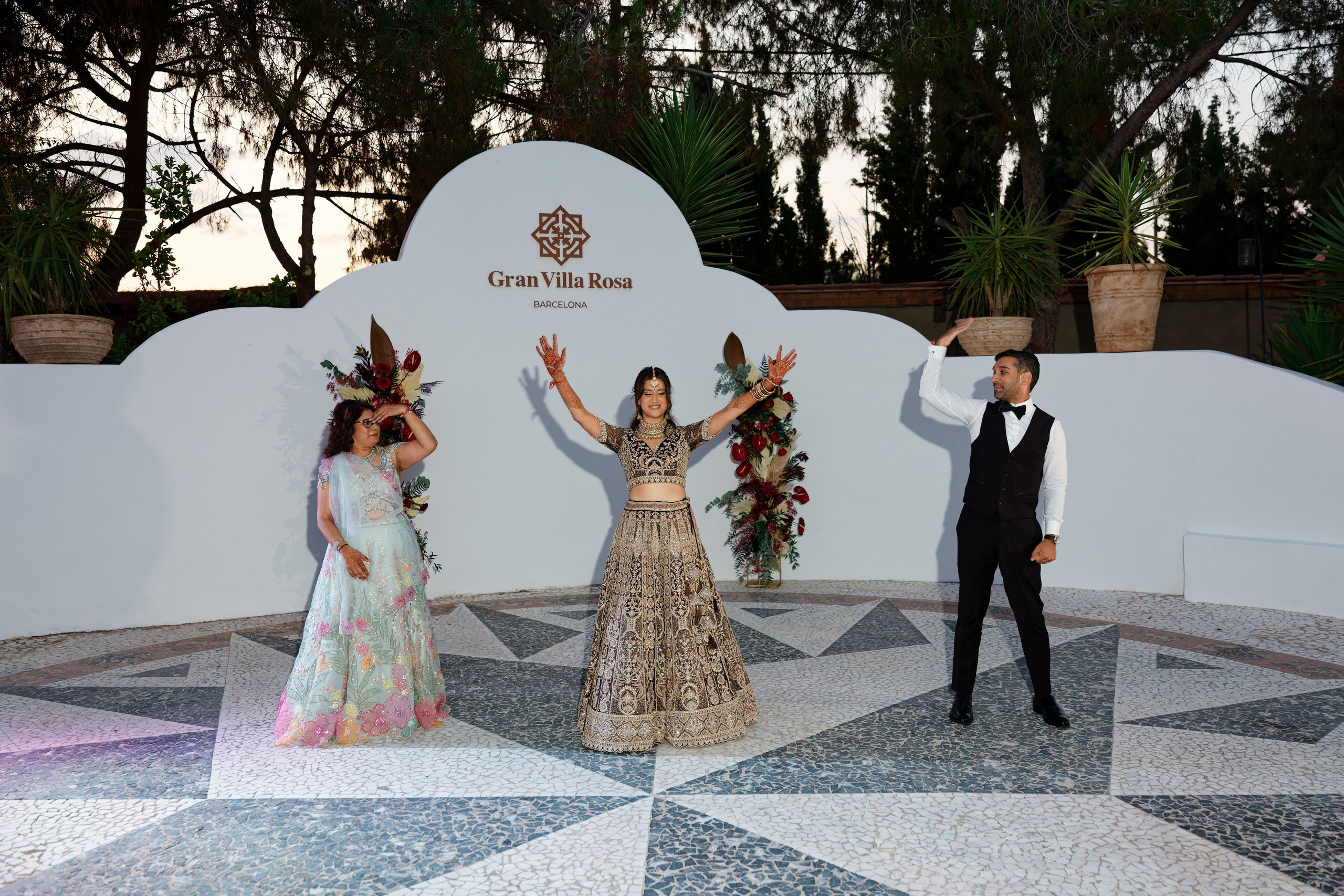Indian wedding at Gran Villa Rosa, Barcelona